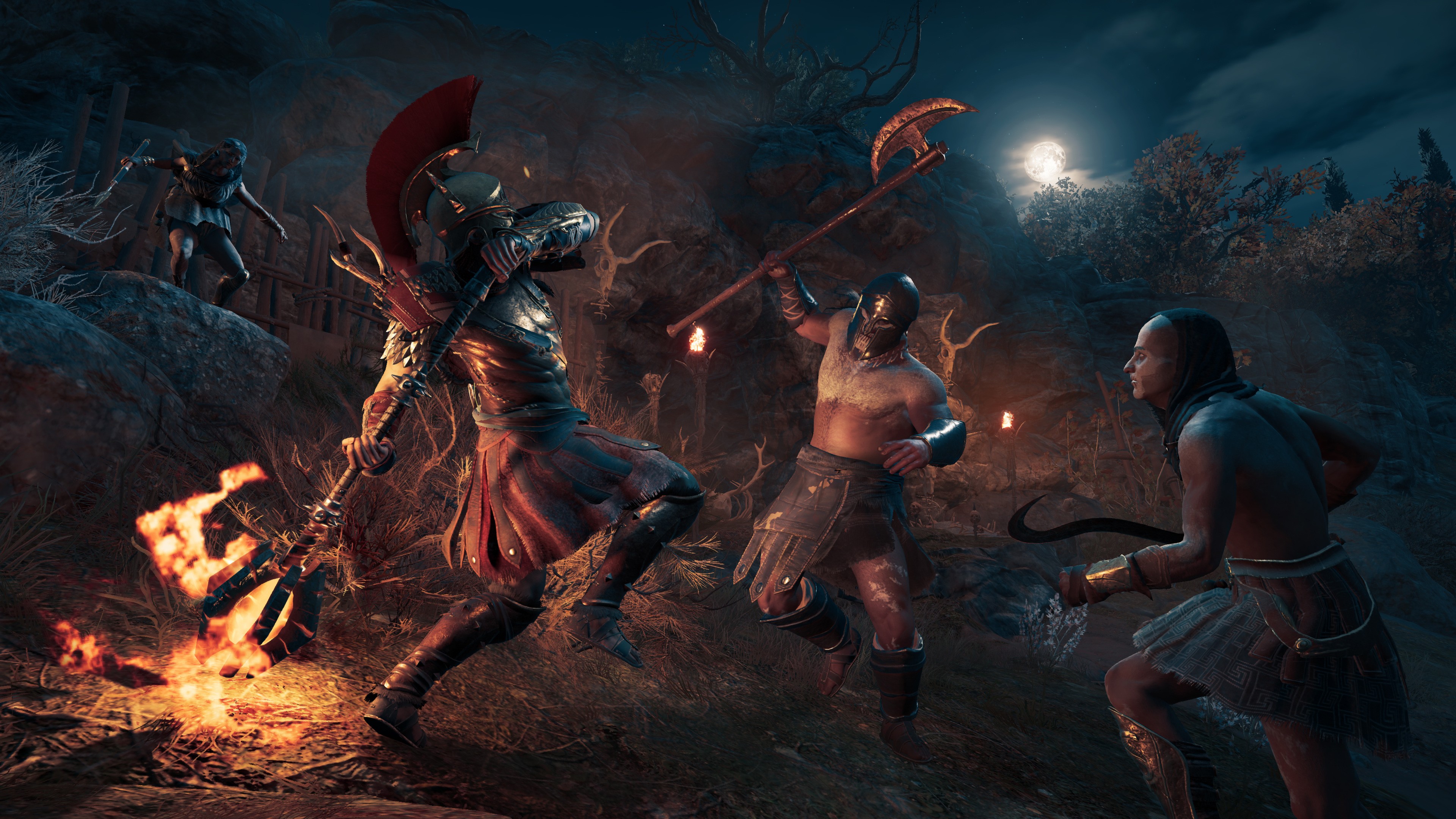 Wallpaper Assassin's Creed Odyssey, Gamescom screenshot, 4K, Games