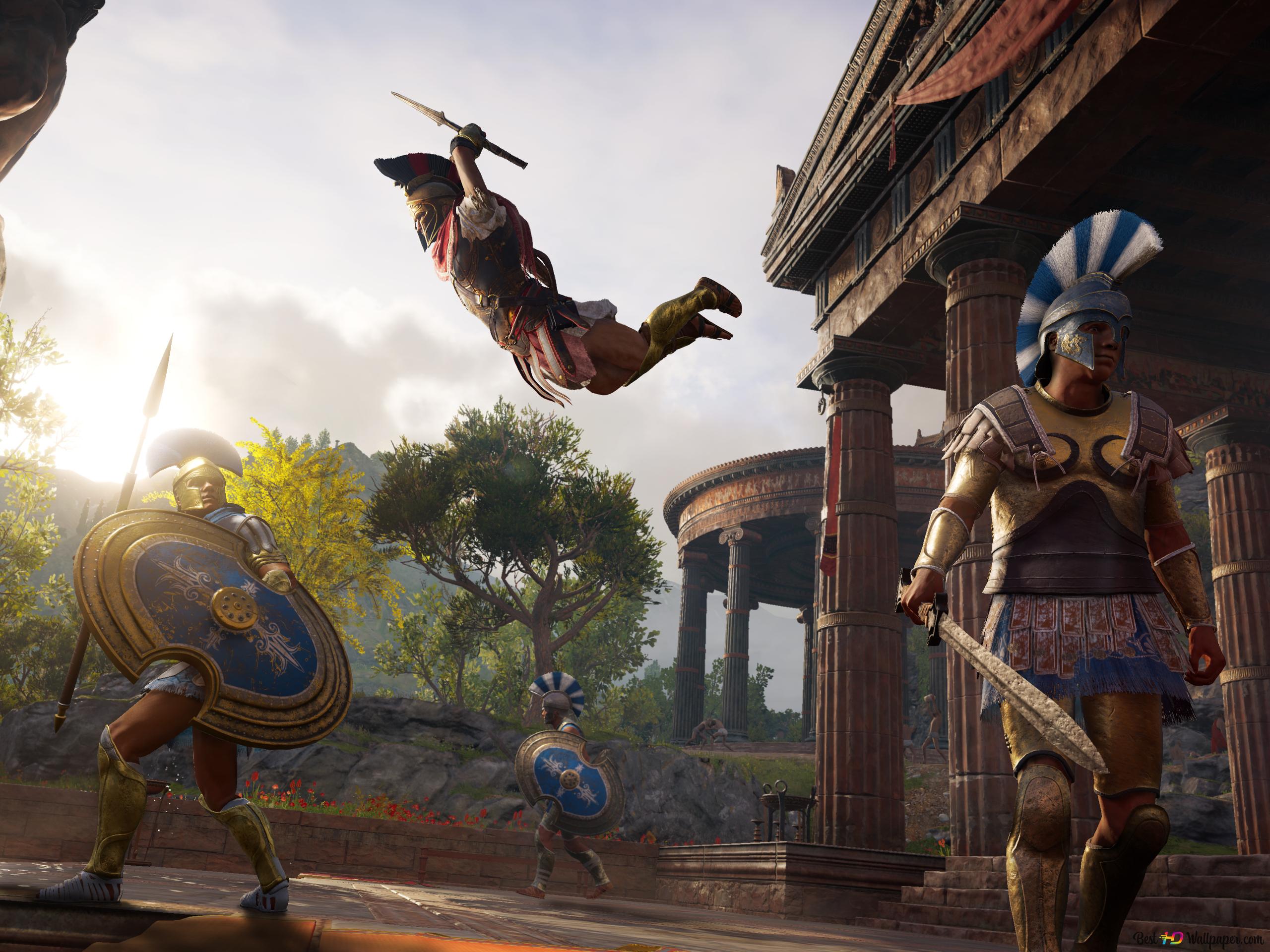 Romance in Assassin's Creed Odyssey 4K wallpaper download