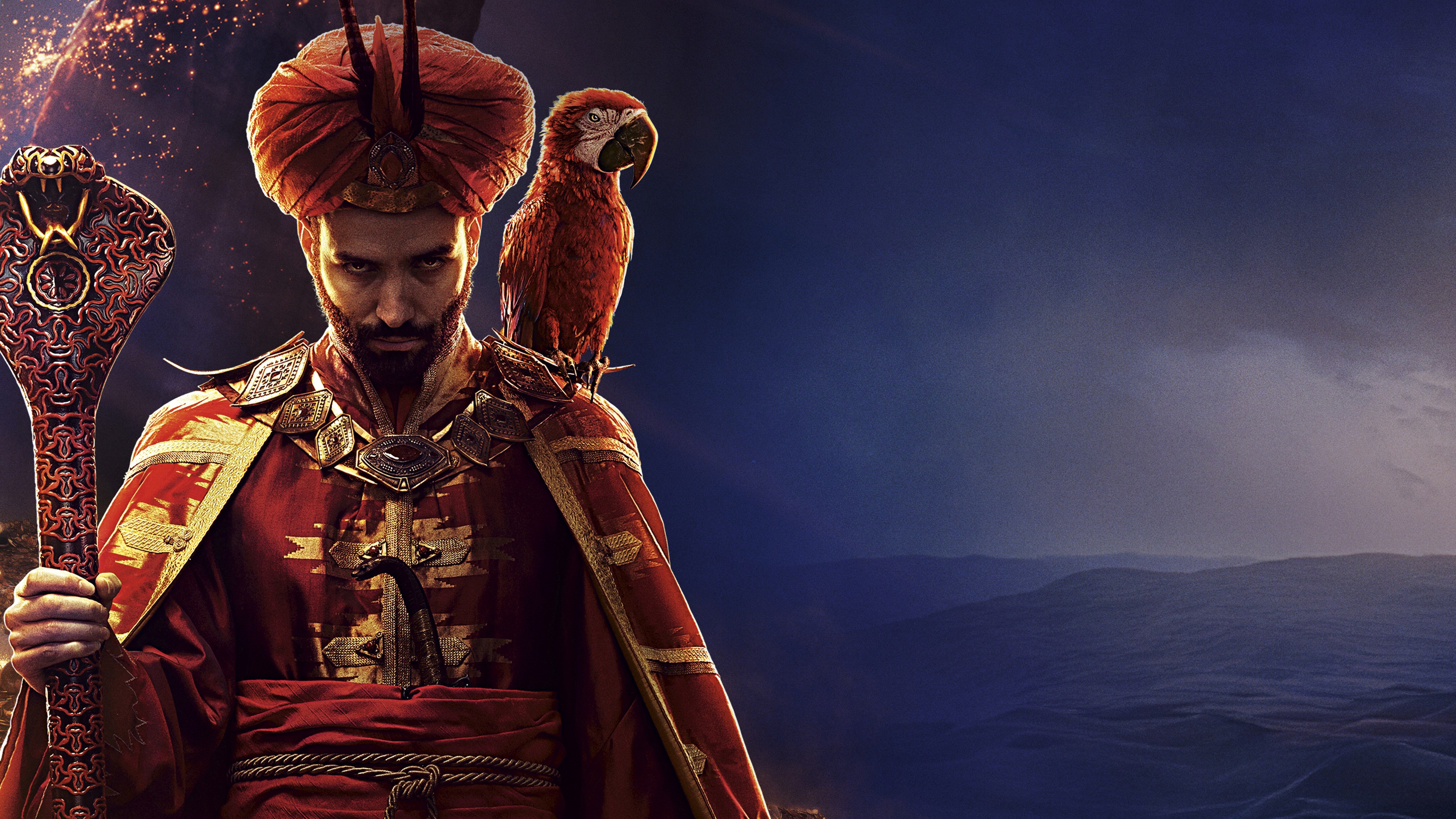 Wallpaper Aladdin, Marwan Kenzari, 4K, Movies