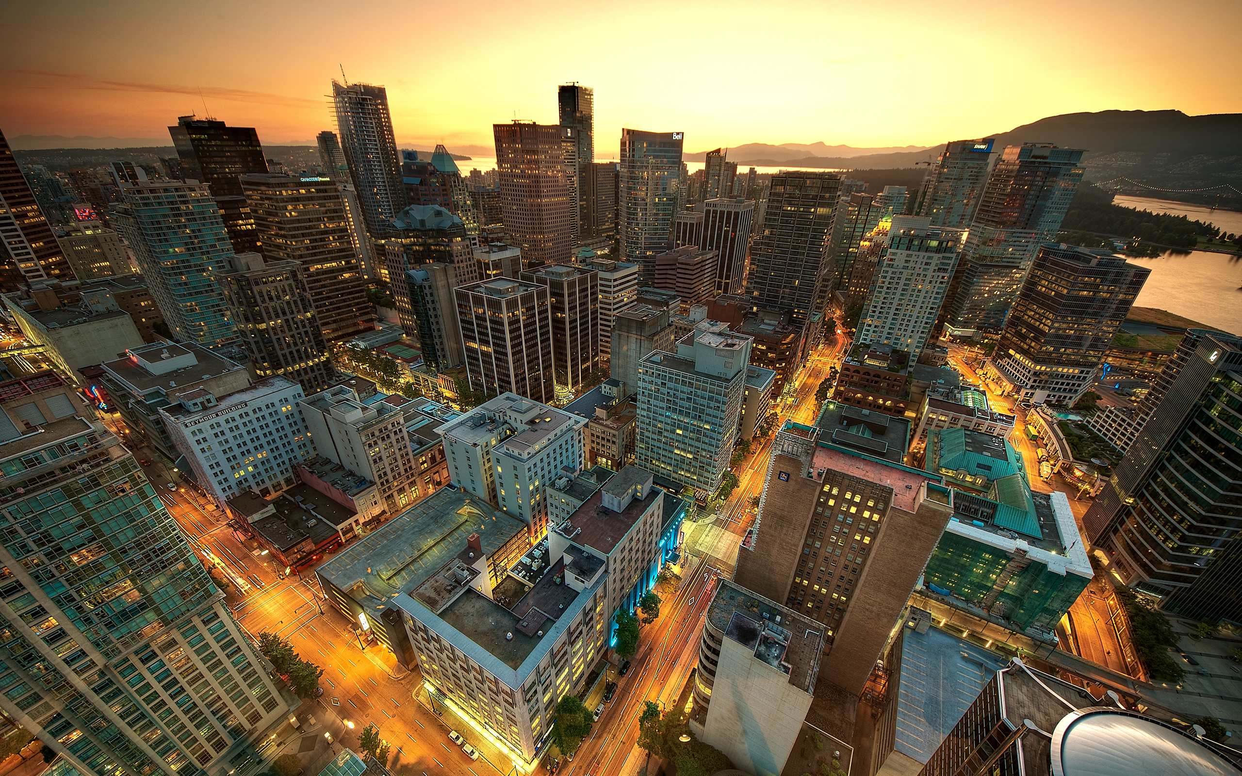 Wallpaper 4k Vancouver Sunset Canada Wallpaper