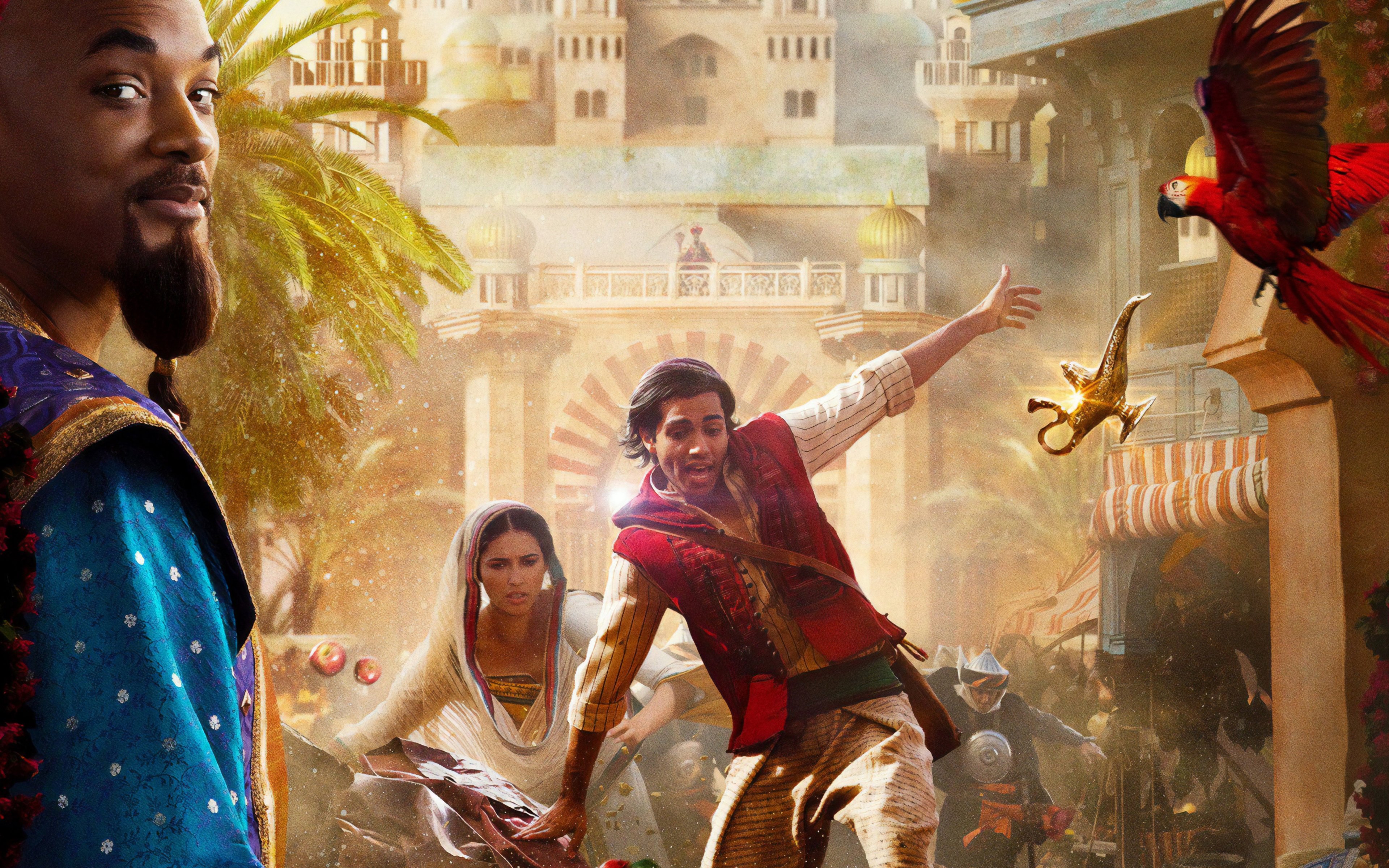 Characters from Aladdin Wallpaper 4k Ultra HD