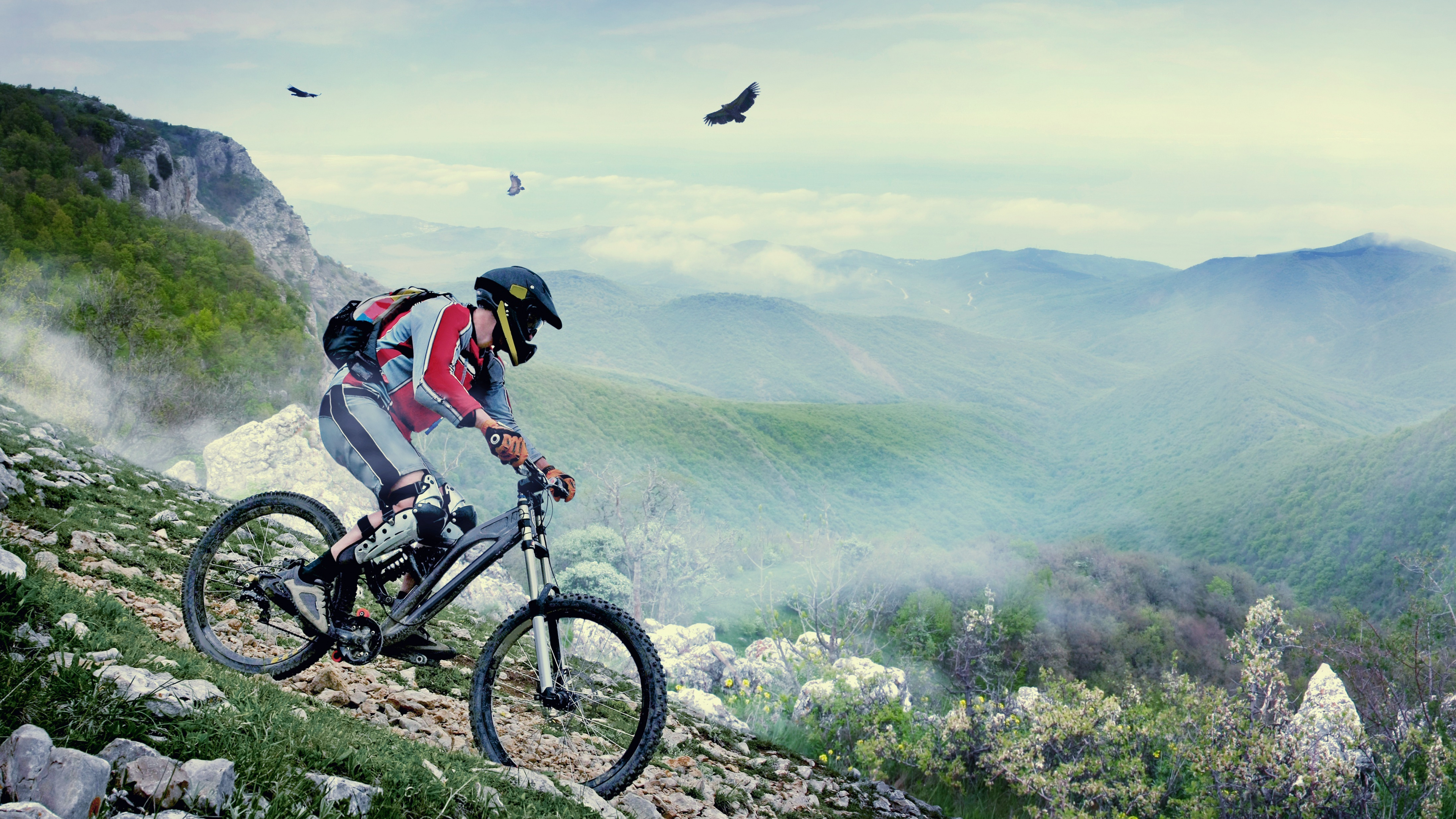 Mountain Bike 4K Ultra HD Wallpaper, HD Mountain Bike 3840x2160 Background, Free Image Download