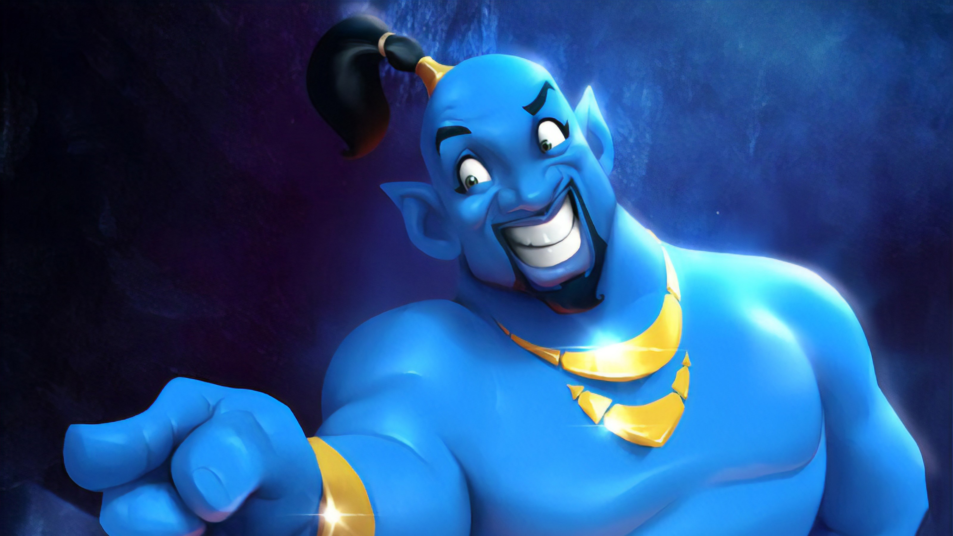 Wallpaper / will smith, aladdin, genie, movies, hd, 4k, artist, artwork, digital art, free download