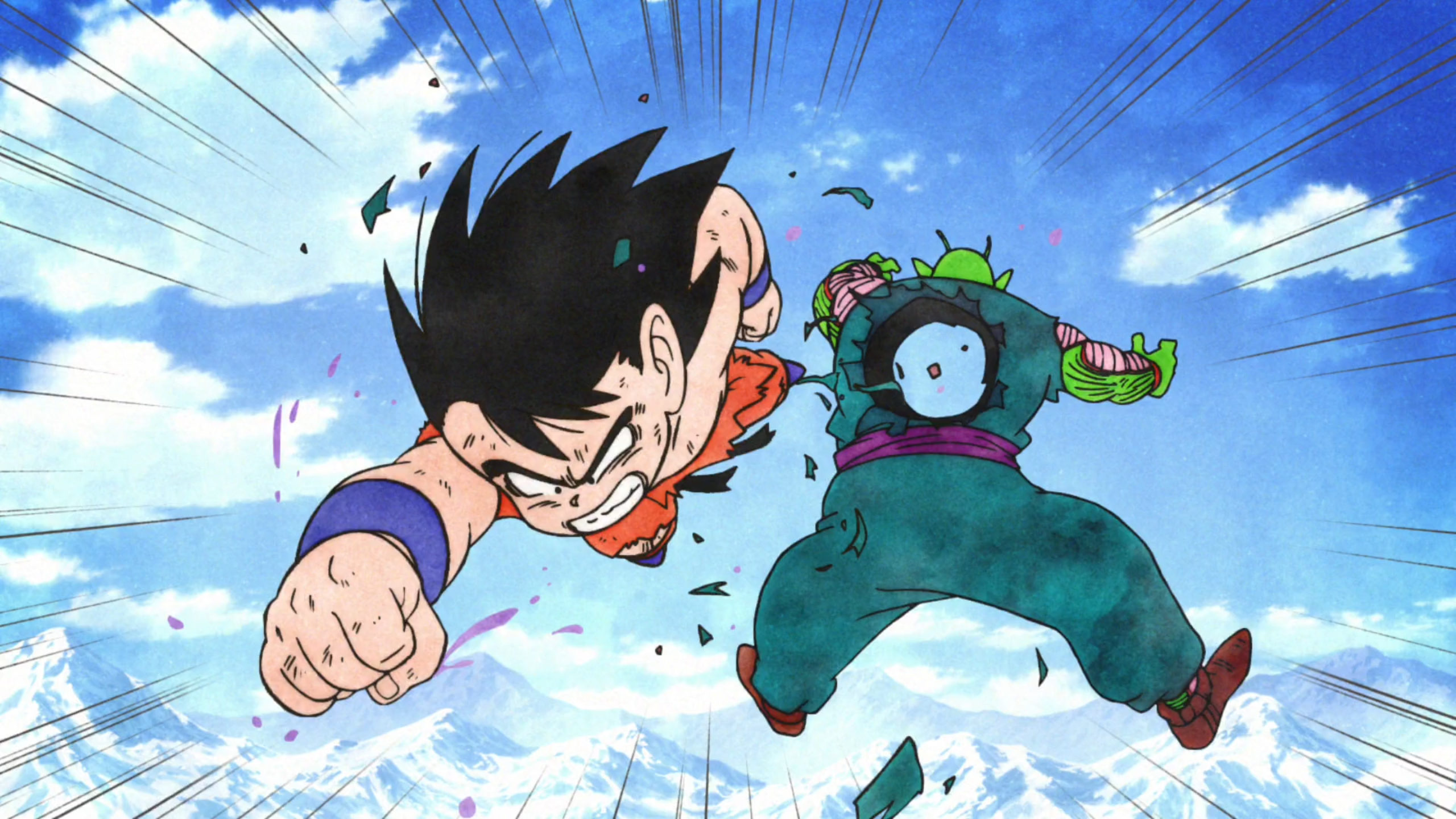 Kid Goku vs Piccolo