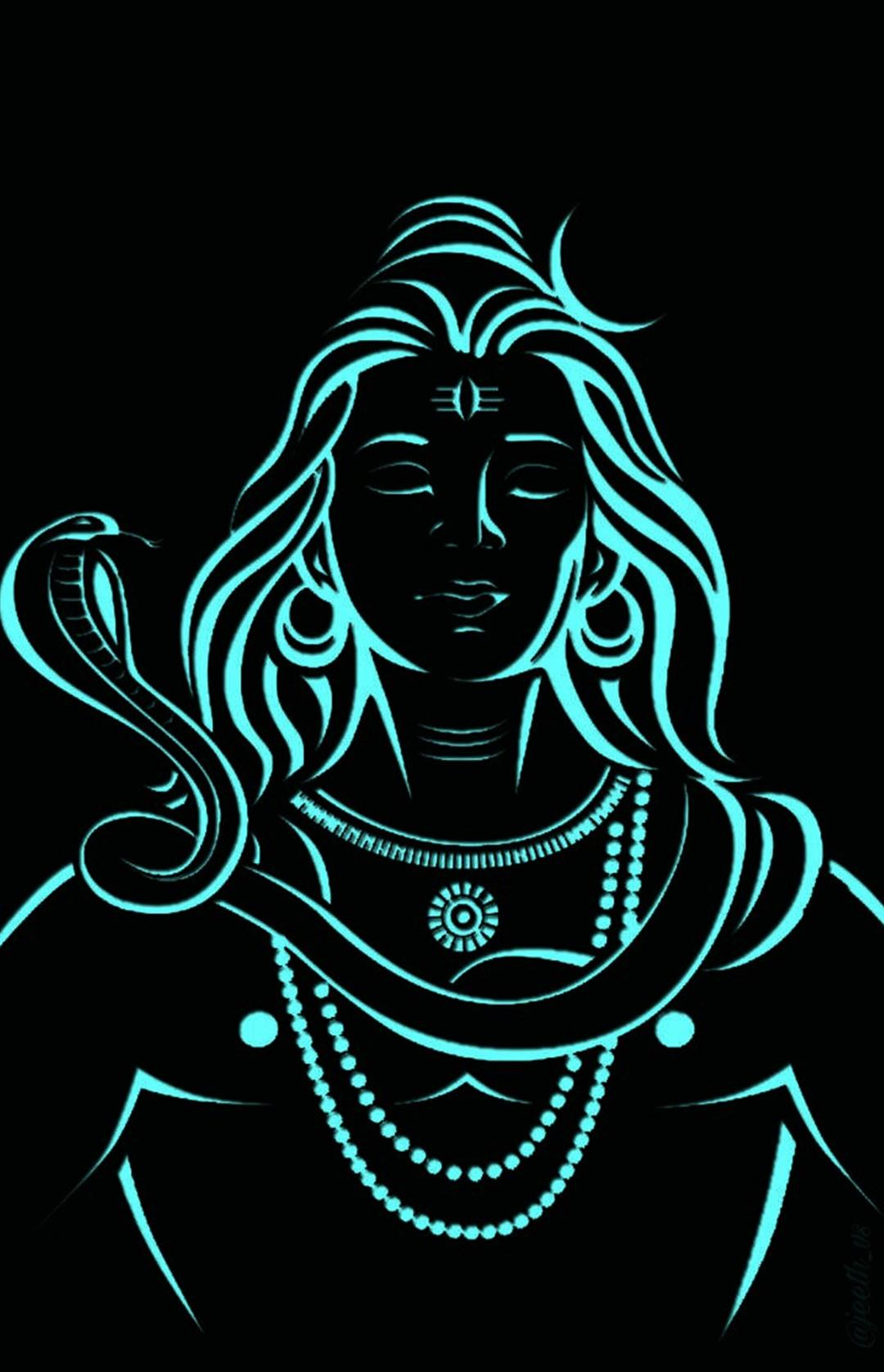 Shiva sketch Wallpaper Download
