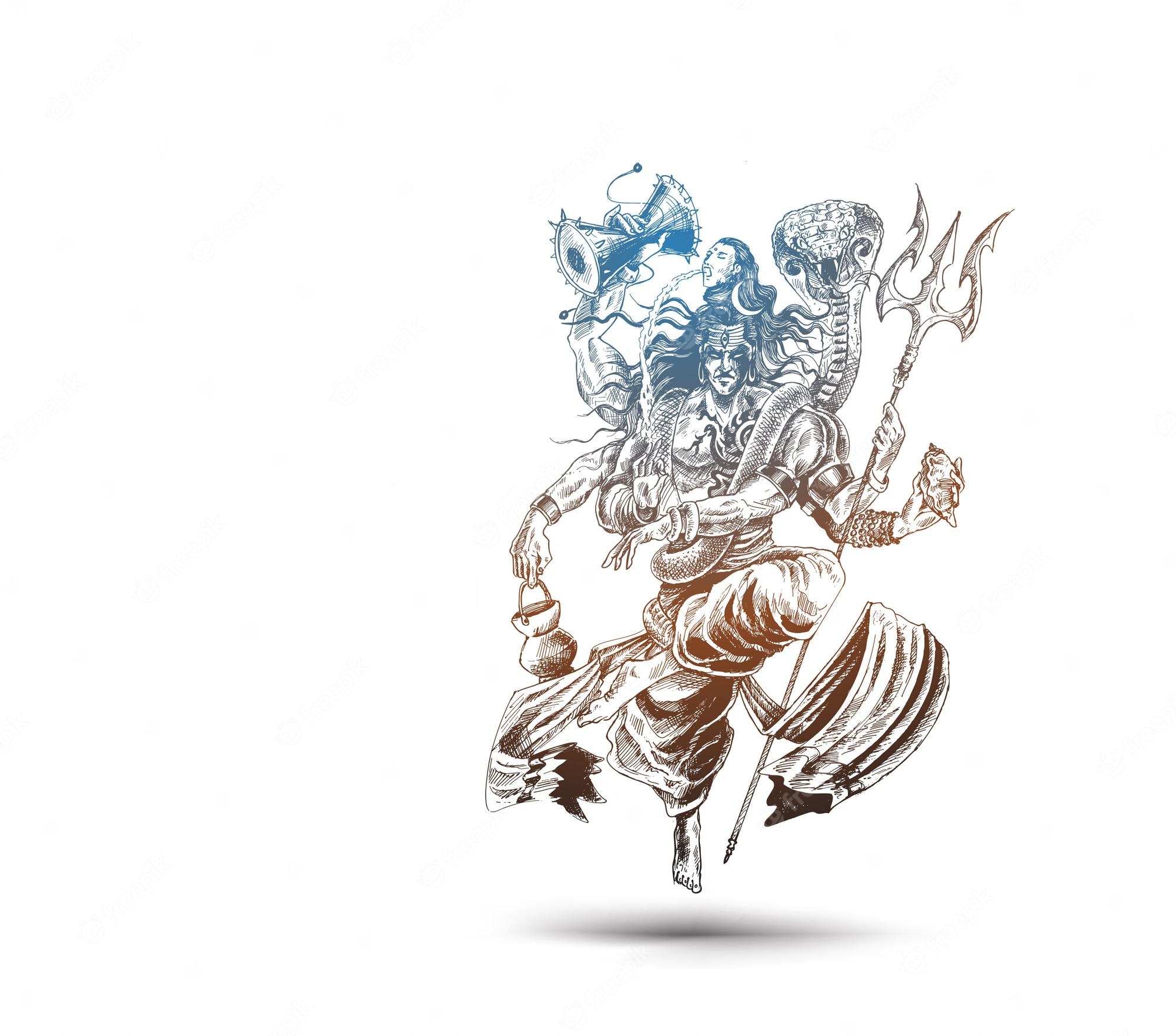 Drawing Shiva Image