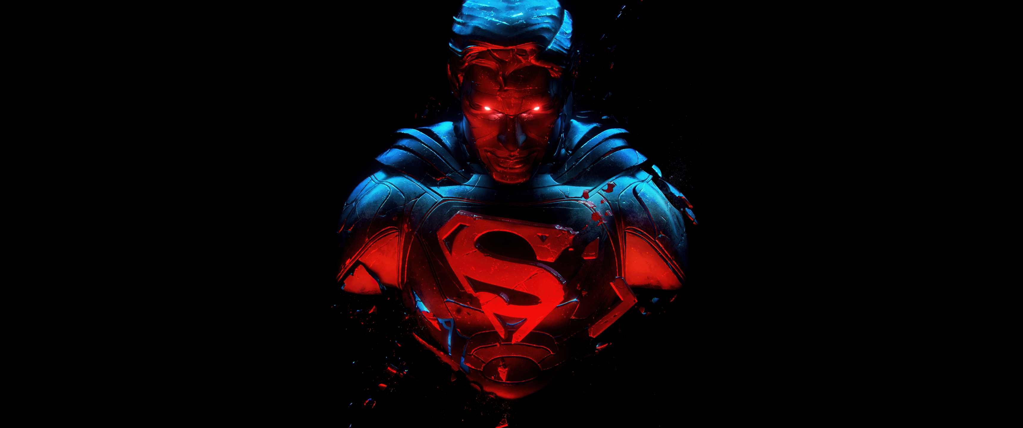 Superman Wallpaper 4K, Man of Steel, Black background