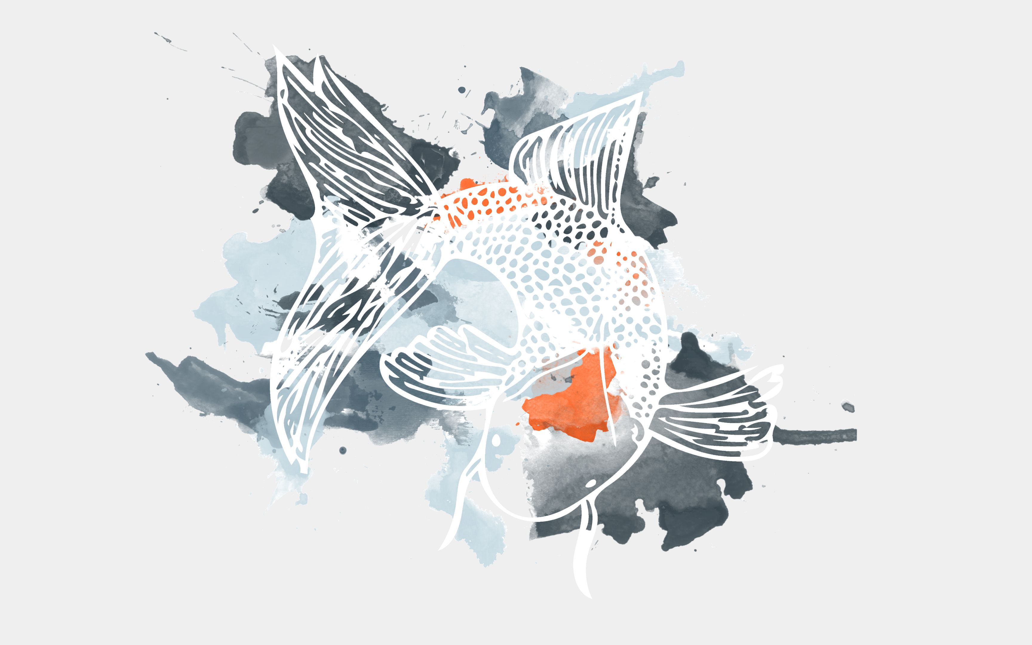 Koi Fish Art Wallpaper