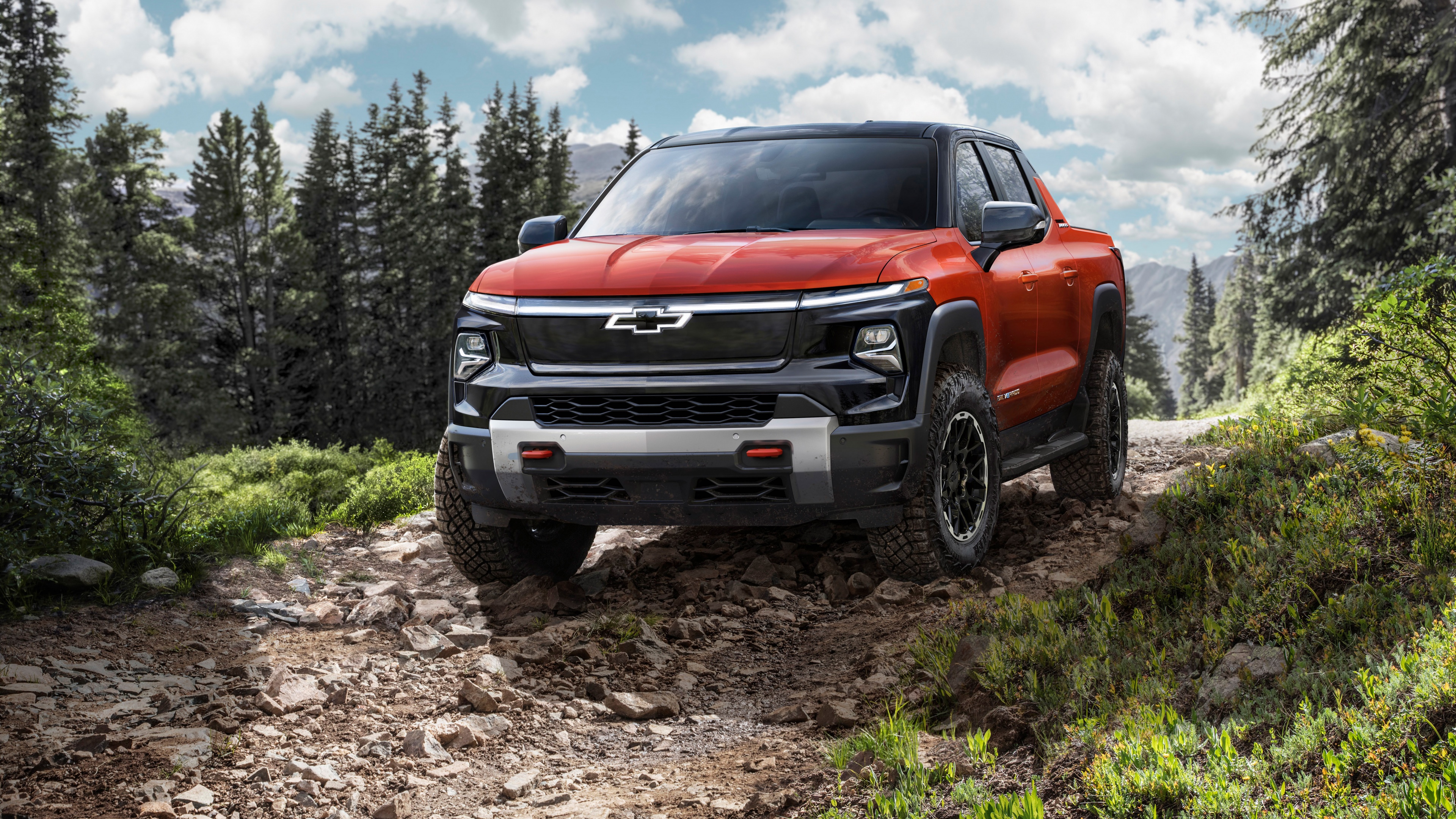 Chevrolet Silverado EV Trail Boss Crew Cab Wallpaper 4K, 2024, 5K