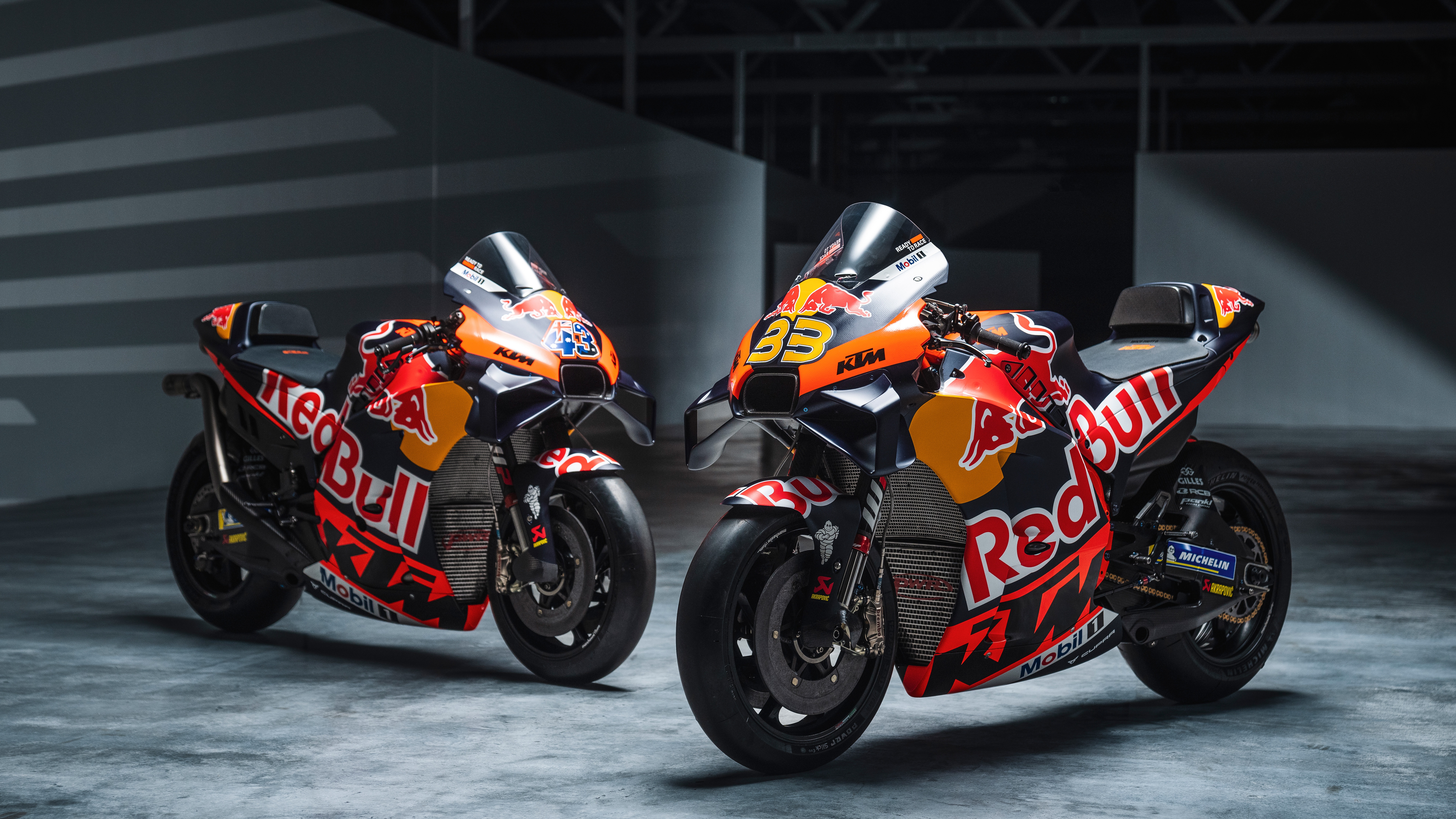 Red Bull KTM Factory Racing Wallpaper 4K, MotoGP 2023