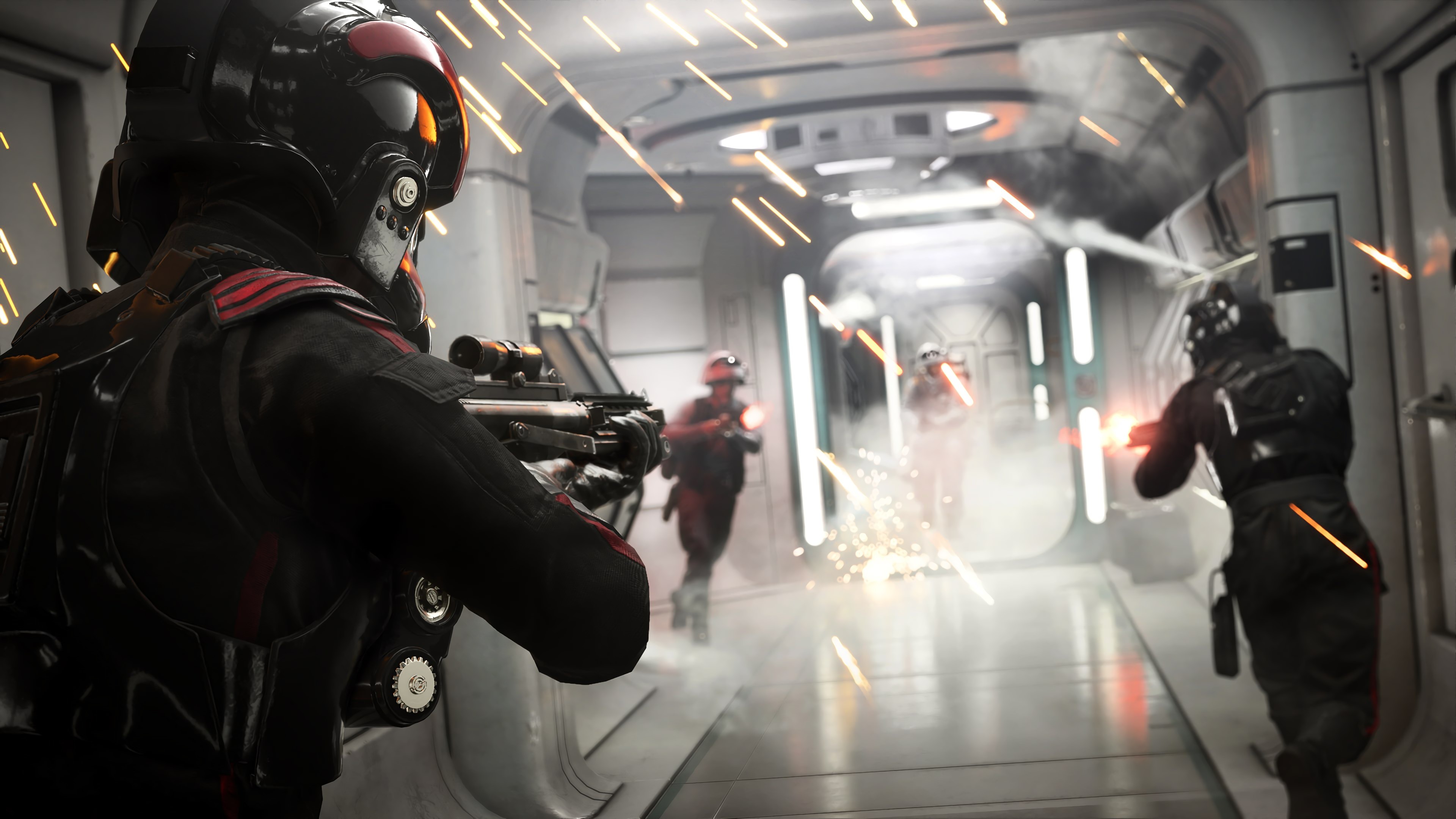 4K, Inferno Squad Trooper, Star Wars, Star Wars Battlefront II, stormtrooper, video games, battle Gallery HD Wallpaper