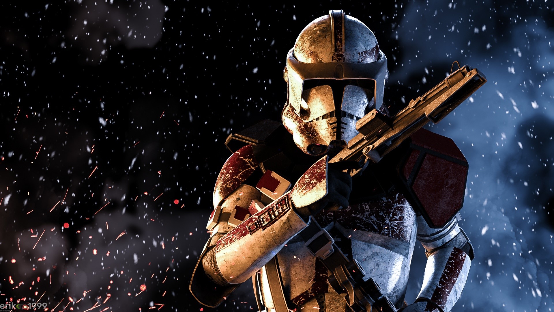 Wallpaper / Star Wars Battlefront II, video games, stormtrooper, Inferno Squad Trooper, battle, Star Wars free download