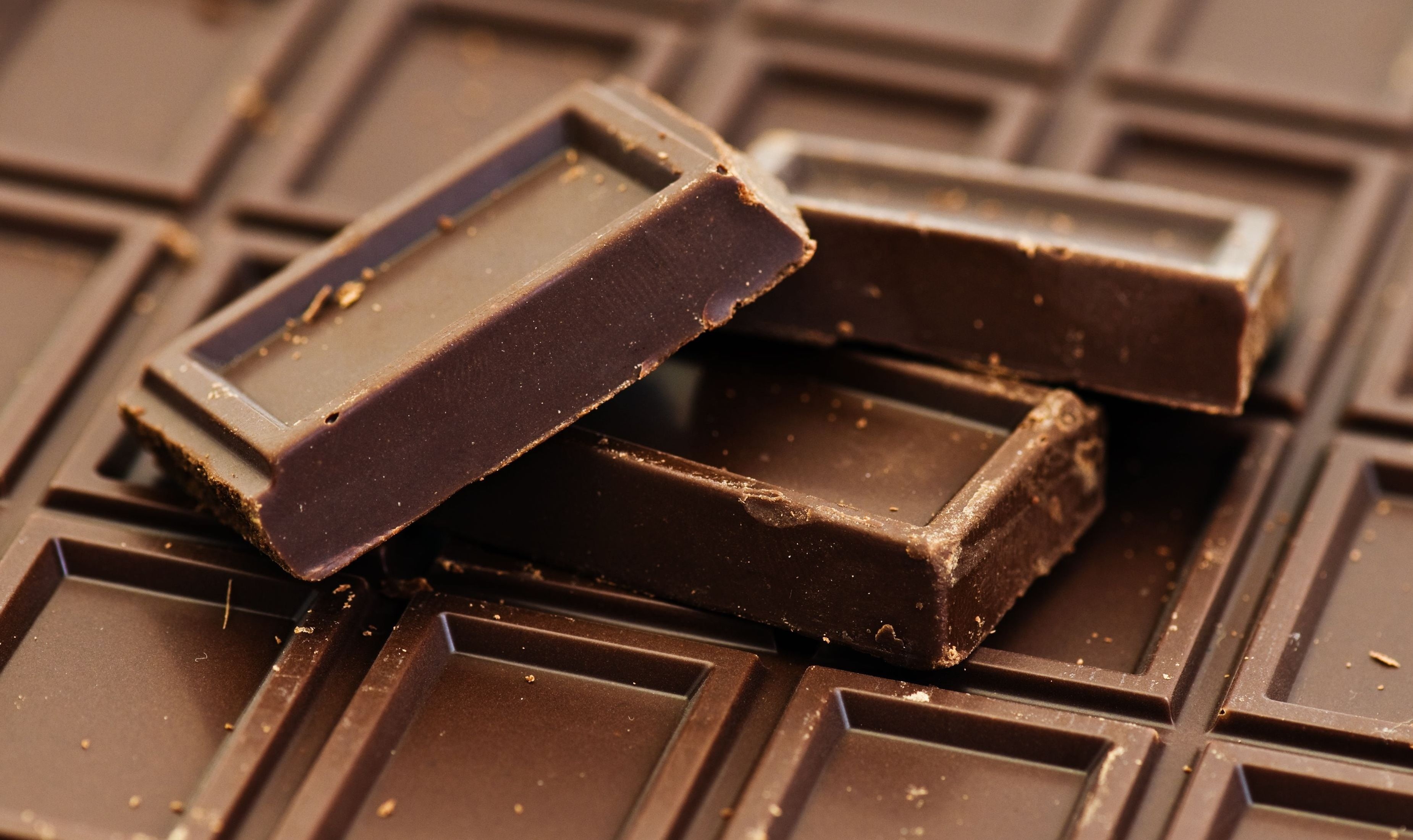 Wallpaper / No People, Temptation, Chocolate Bar, Food, Metal, Close Up, Block Shape, Wallpaper, Block, HD Wallpaper, Dessert, Dark Chocolate, Background, Sweet, Bar Free Download