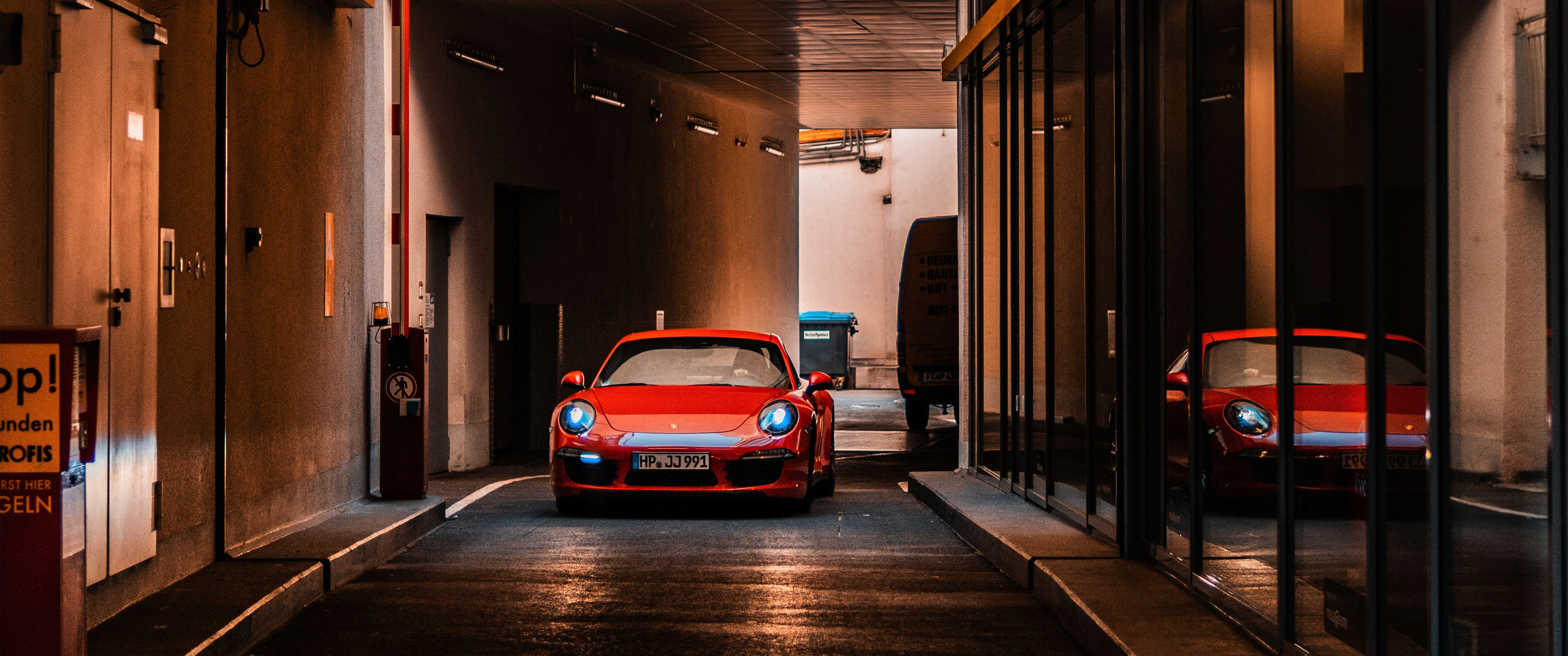 Red Porsche 21:9 Wallpaper. Ultrawide Monitor 21:9 Wallpaper