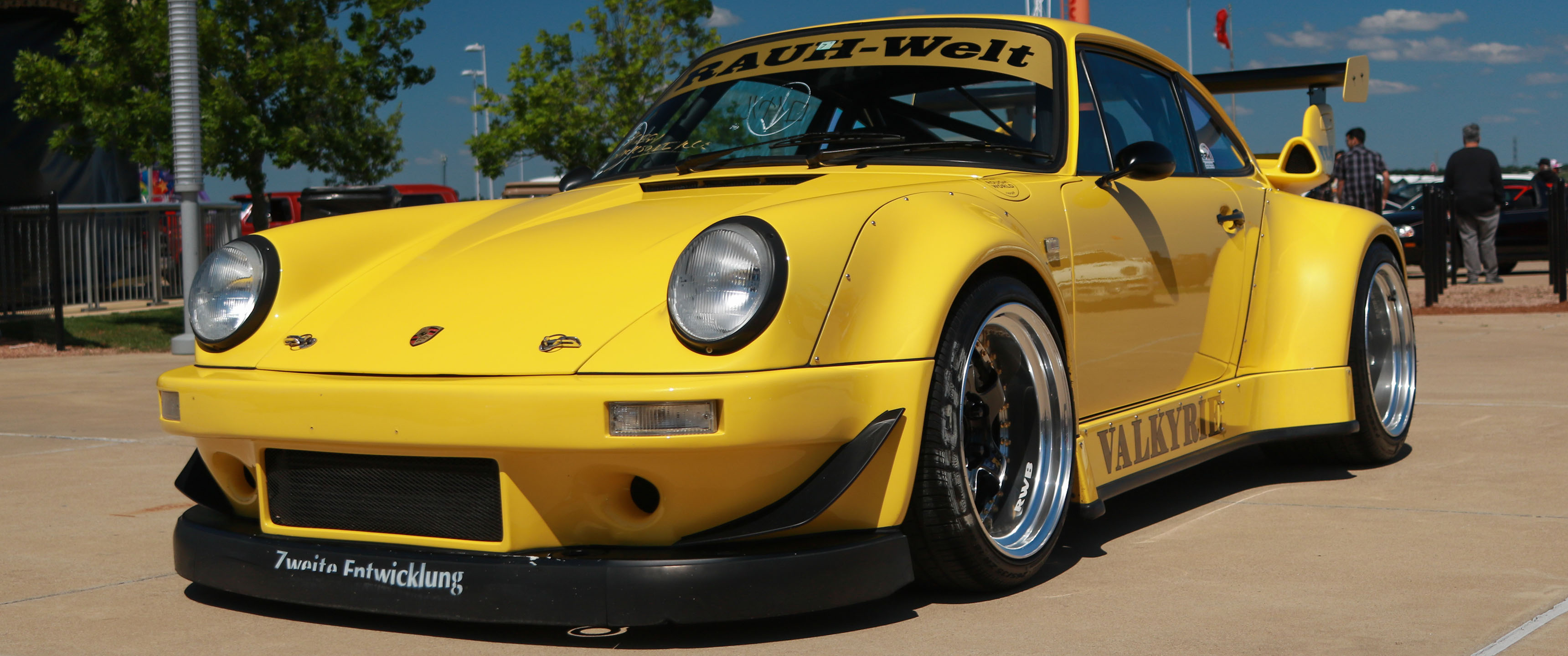 Wallpaper, classic car, supercars, Porsche 911 RWB 3440x1440