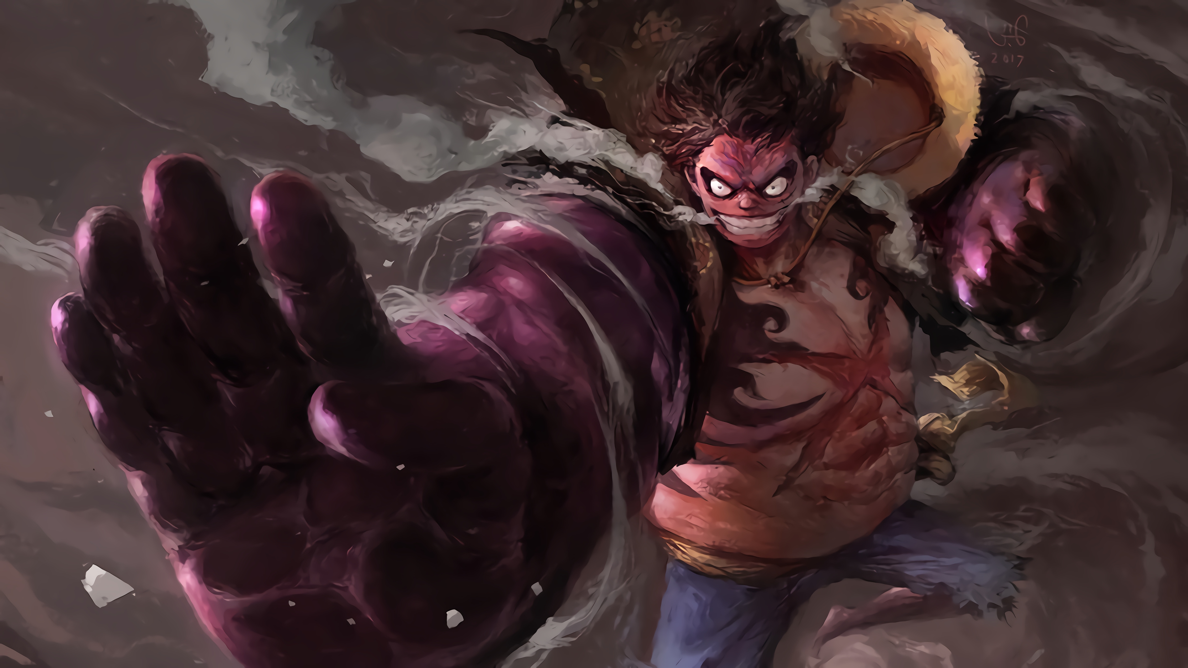 Luffy, Boundman, Gear Fourth, One Piece, 4K Gallery HD Wallpaper