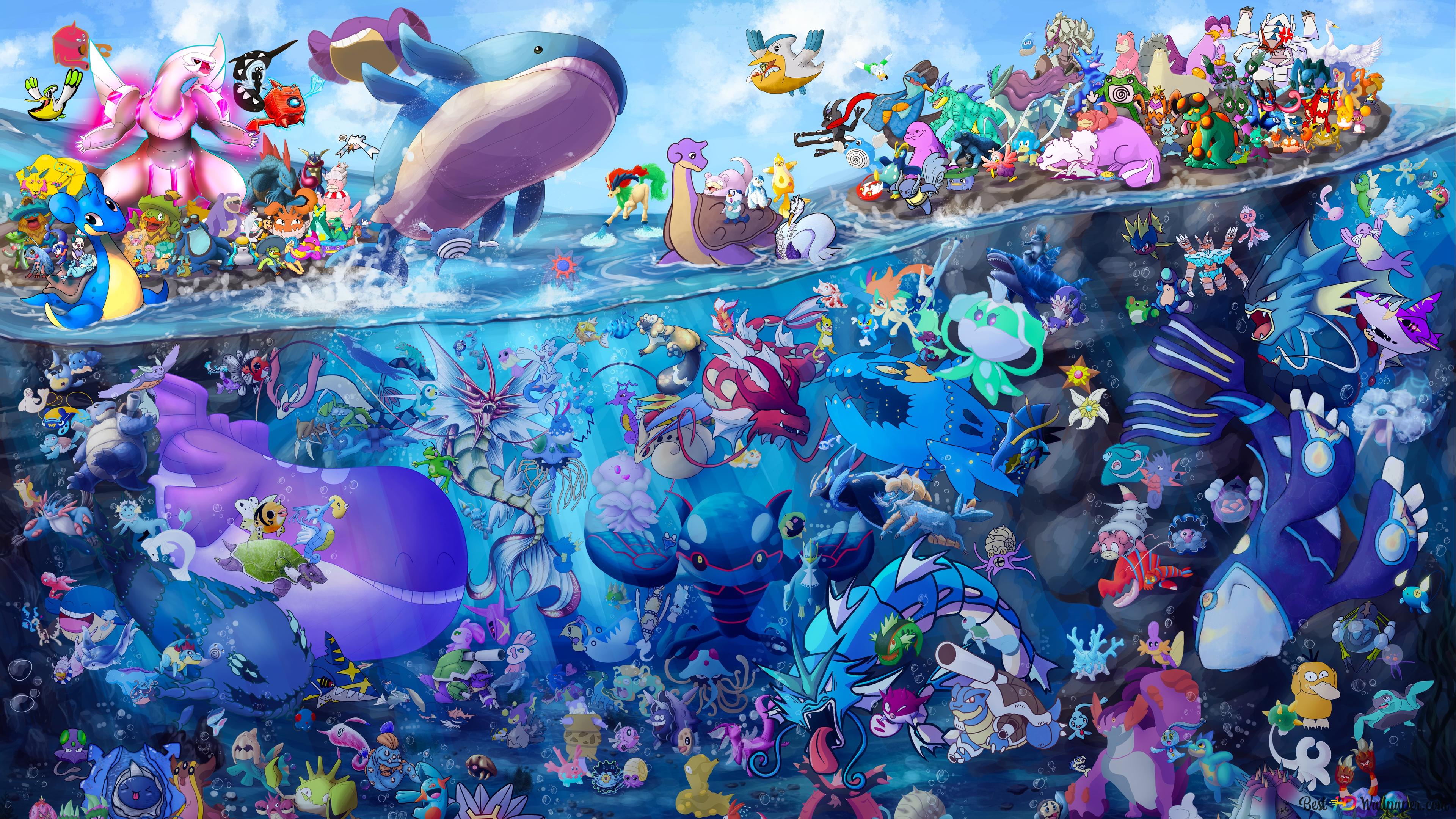Pokemons All Around 4K wallpaper download
