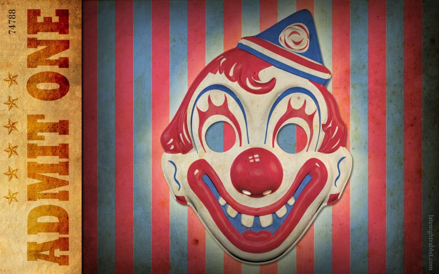 Wallpaper of Circus Clown for fans of Circus and Carnivals. Creepy vintage, Halloween circus, Circus background