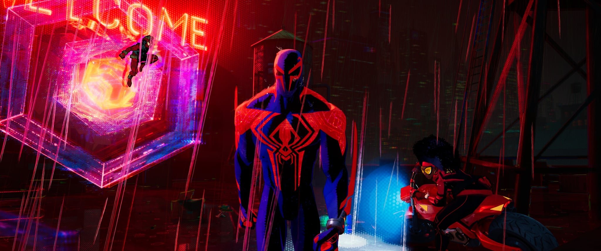 Oscar Isaac As Spider Man 2099 Miguel O'Hara. All The Best Celebrity Cameos You Might Have Missed In Across The Spider Verse