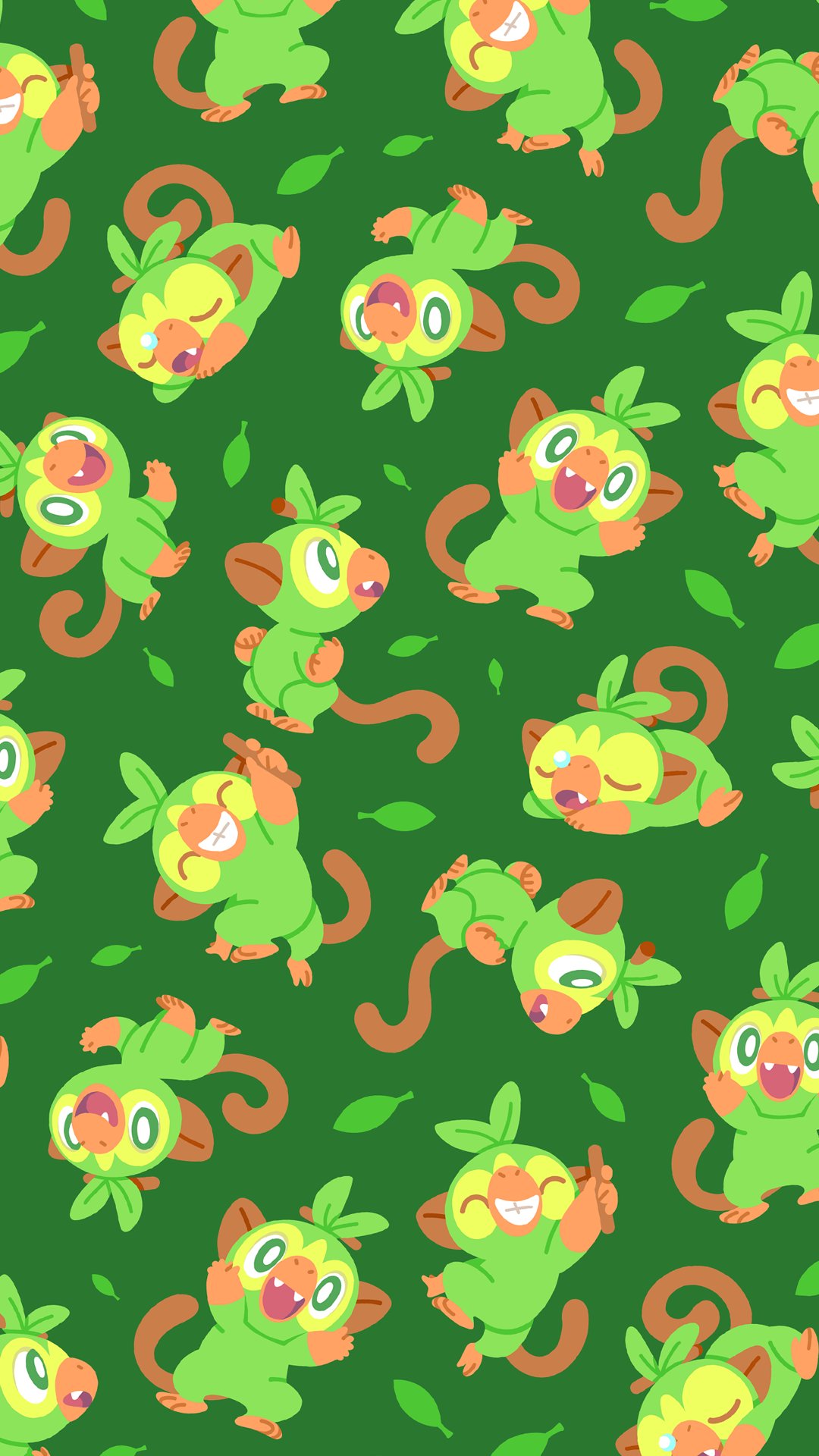 VERSY made phone wallpaper of my galar starters patterns! Enjoy!