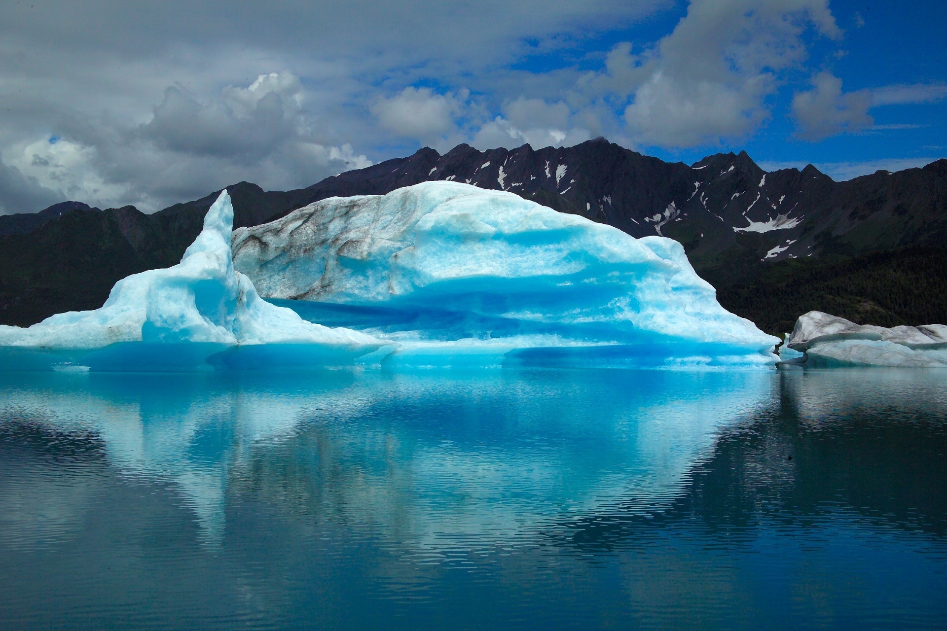 Glacier in Kenai Fjords National Park, Alaska America