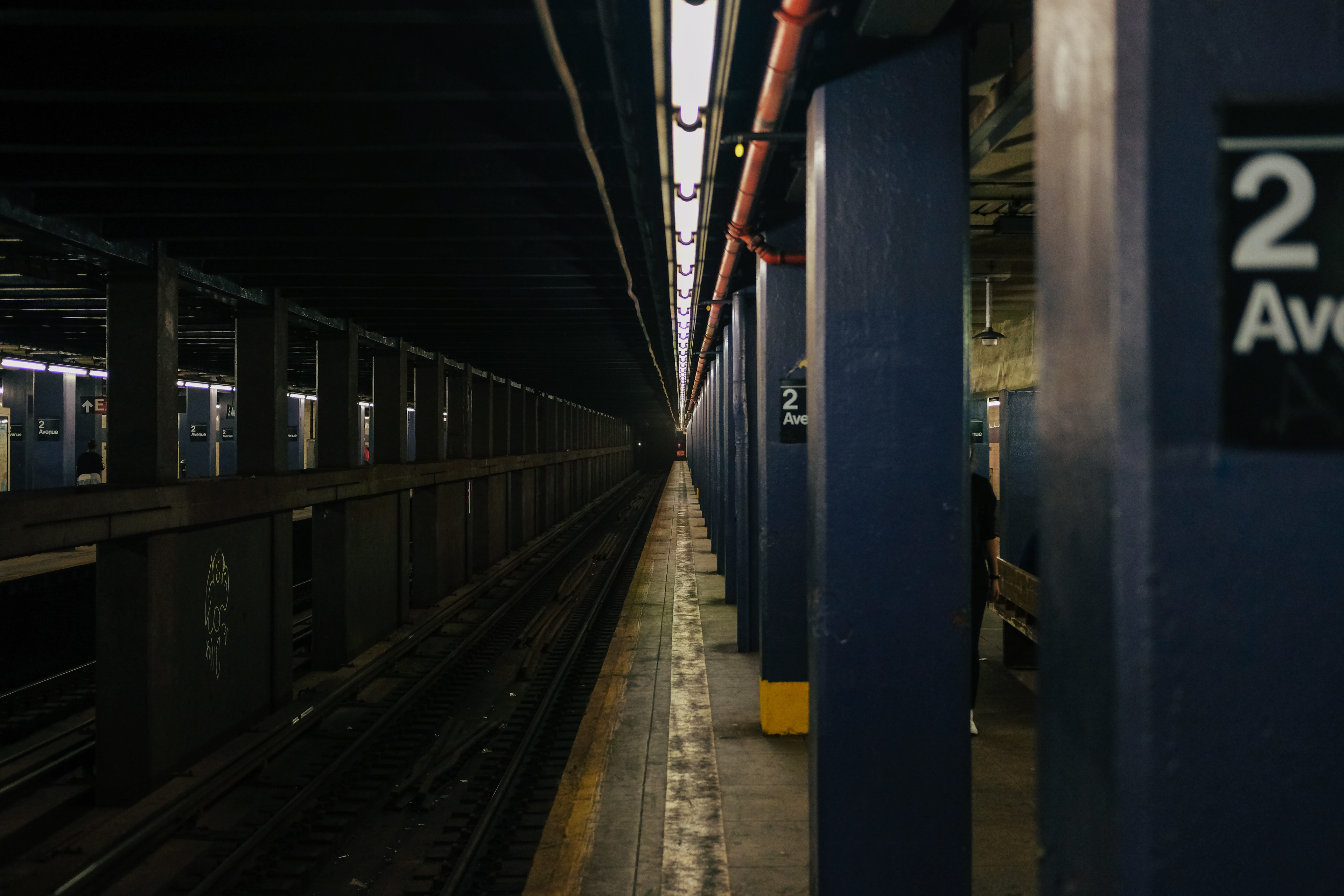 Landscape Train Station Railway Ubuntu Subway New York City Underground Wallpaper:3840x2560