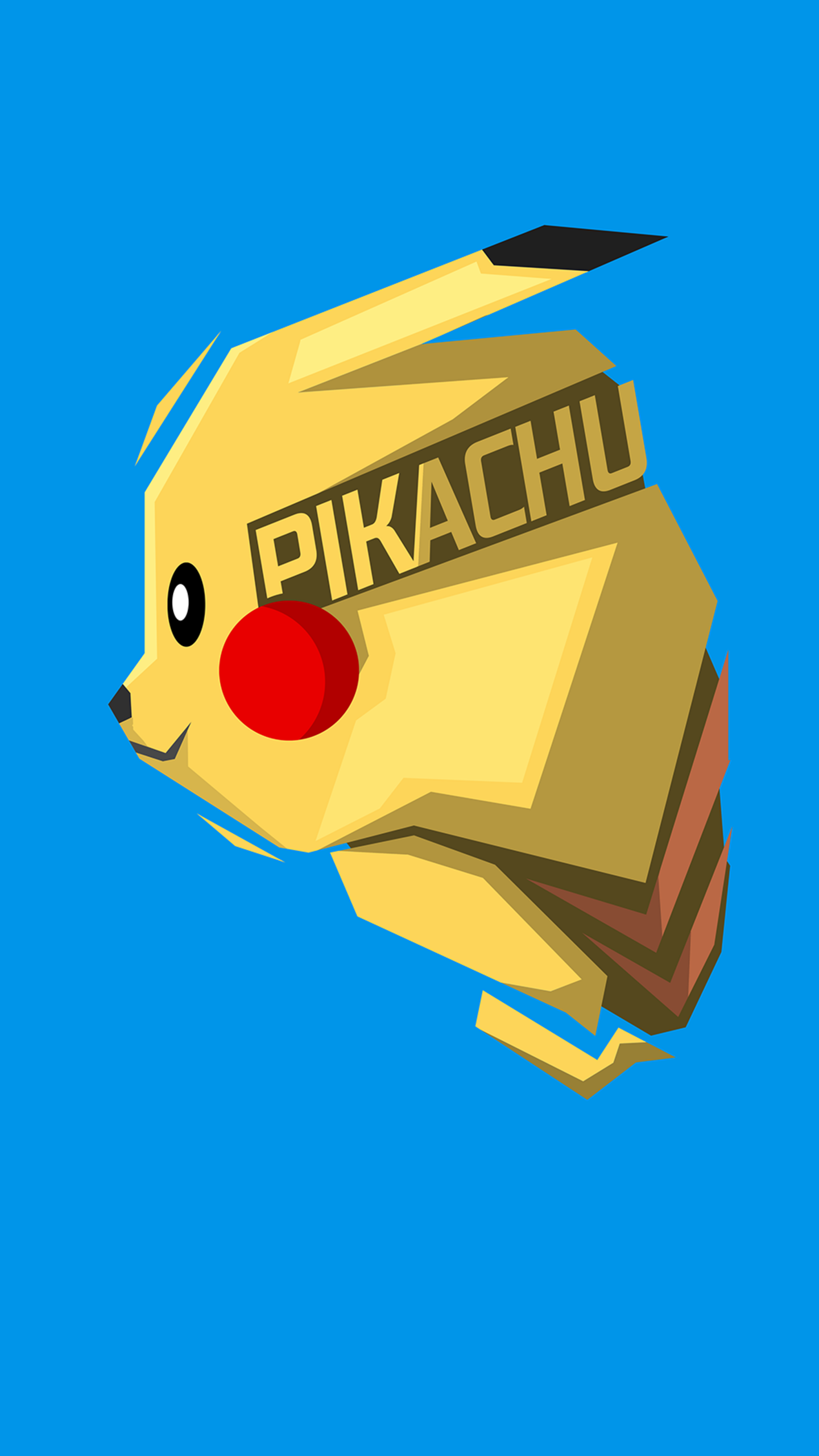 Pikachu Wallpaper 4K, Minimalist, Pokemon
