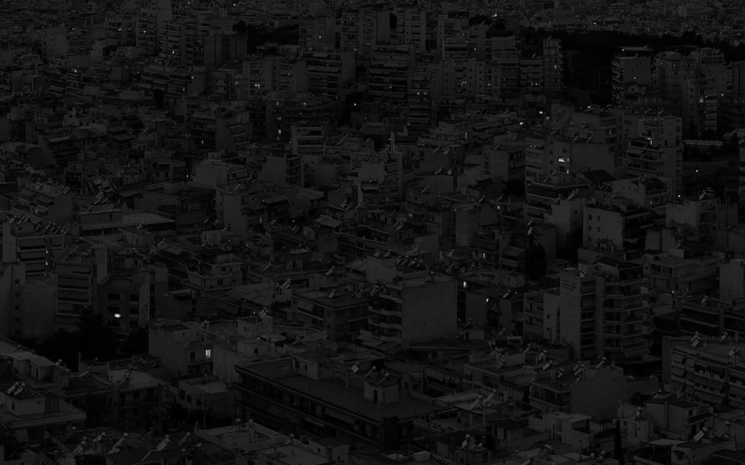 wallpaper for desktop, laptop. dark city night art illustration bw