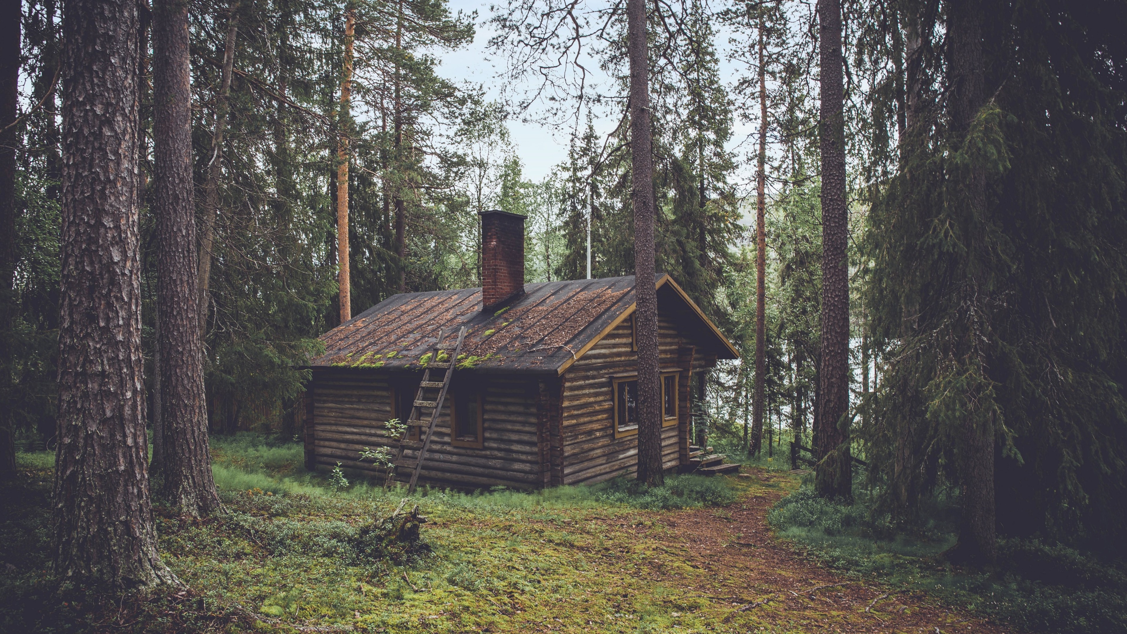 4K Cabin Wallpaper