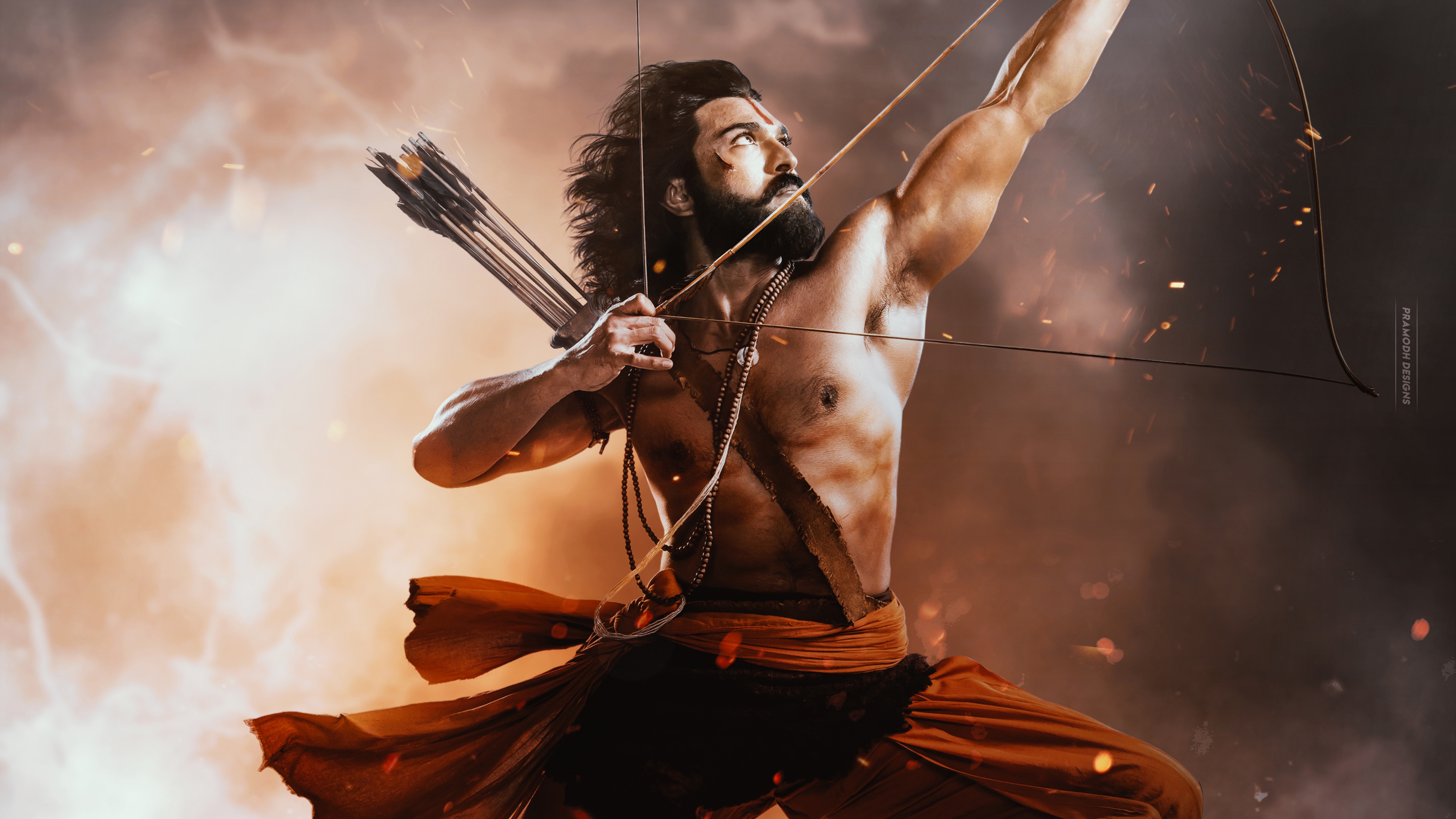 RRR Wallpaper 4K, Ram Charan, Alluri Sitarama Raju