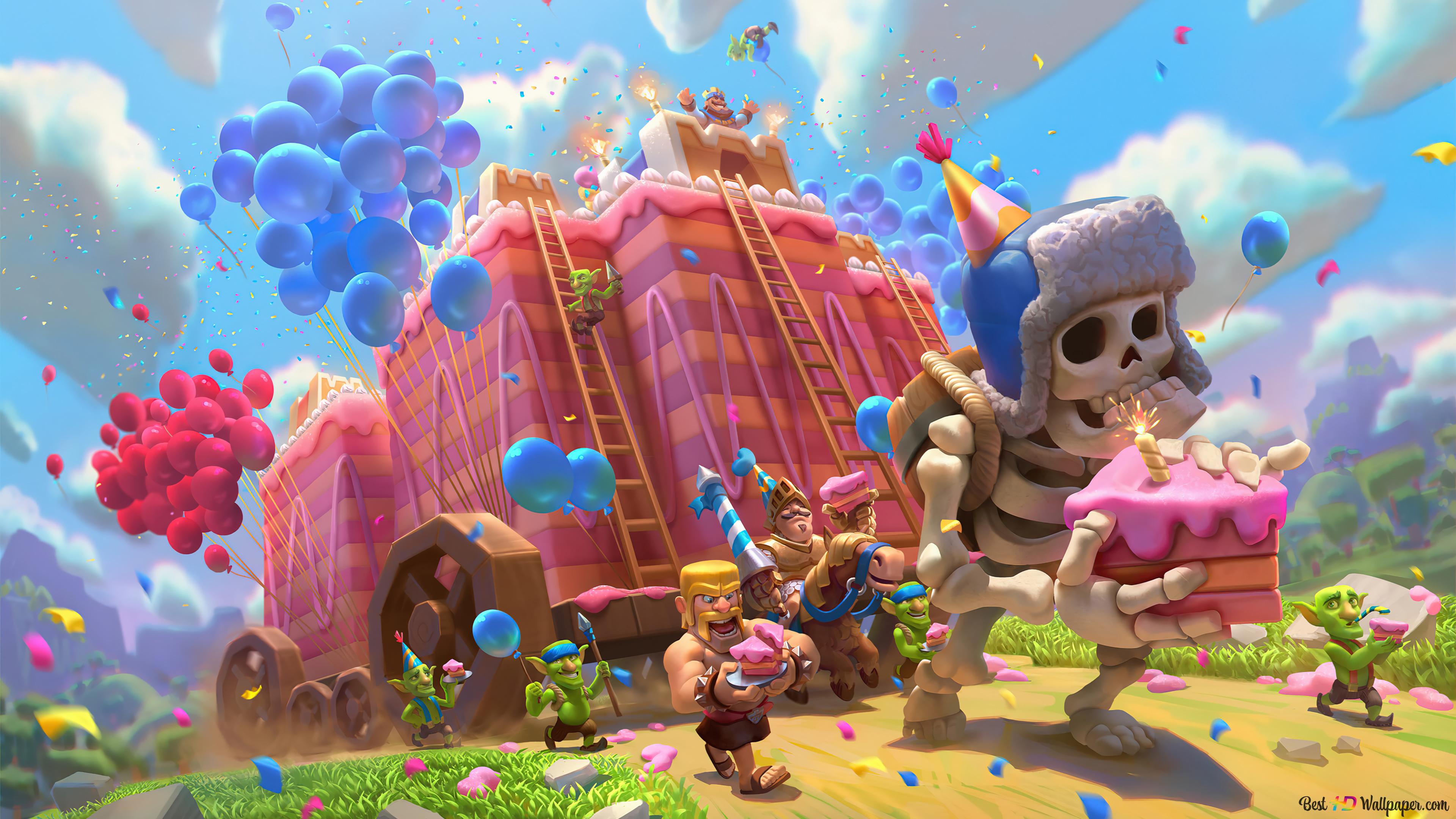 Clash Royale Skeleton 4K wallpaper download