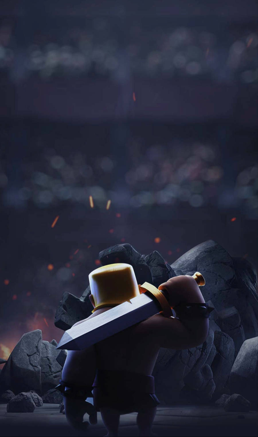 Download Clash Royale King Dark Art Wallpaper