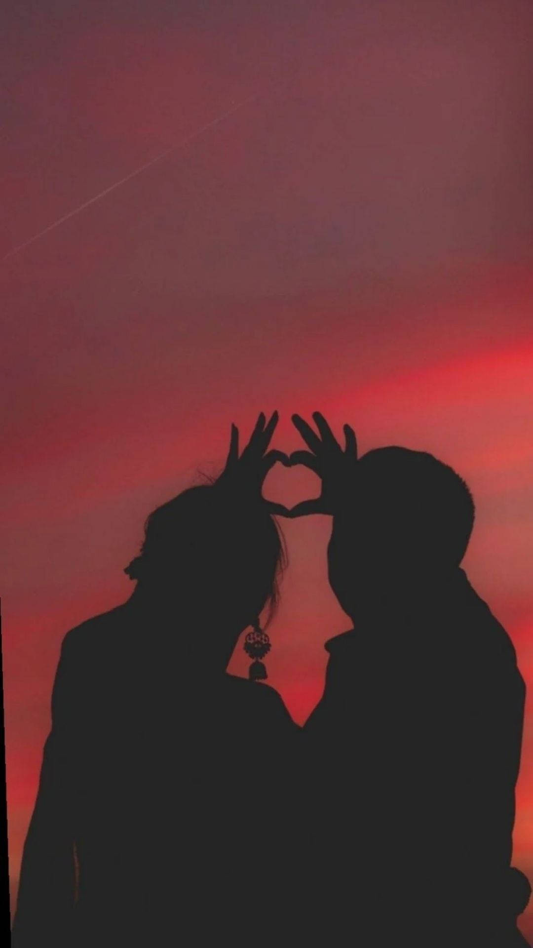 Download Love Aesthetic Couple Silhouette Wallpaper
