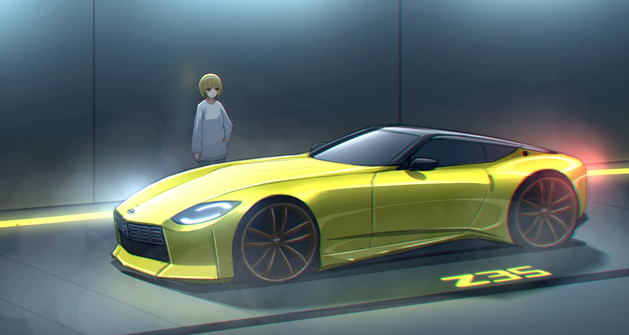 Anime Car Anime Car HD Wallpaper
