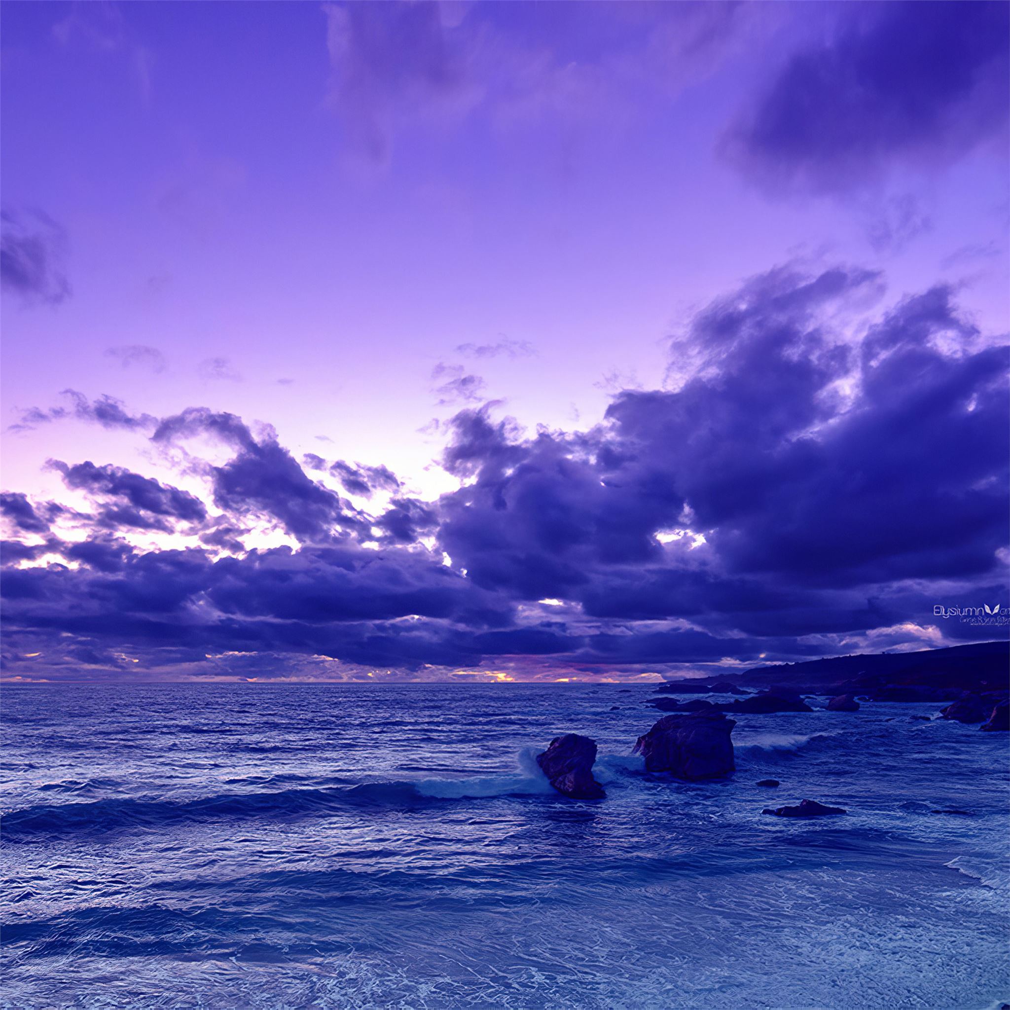 calm sea evening 4k iPad Air Wallpaper Free Download