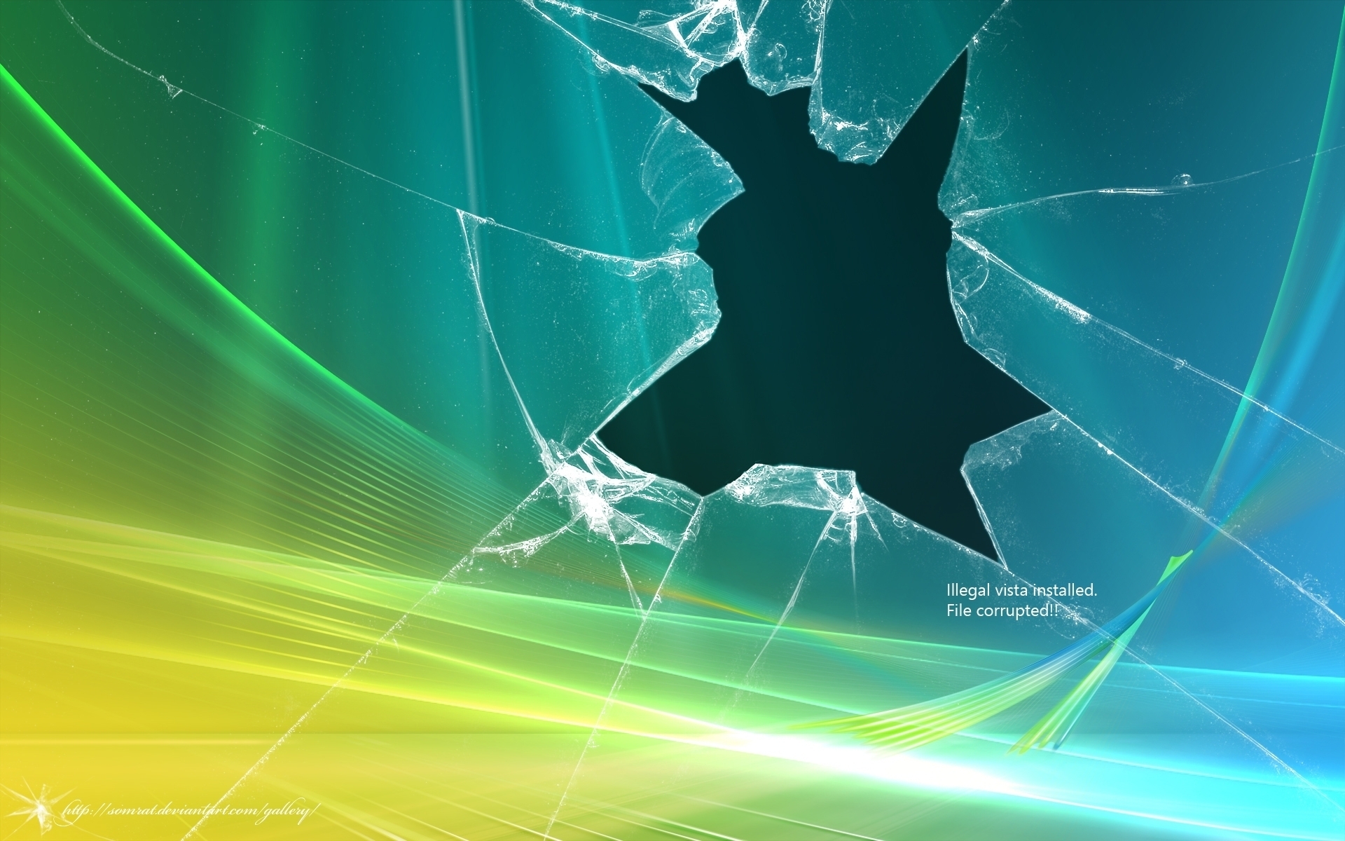 Broken Screen HD wallpaper
