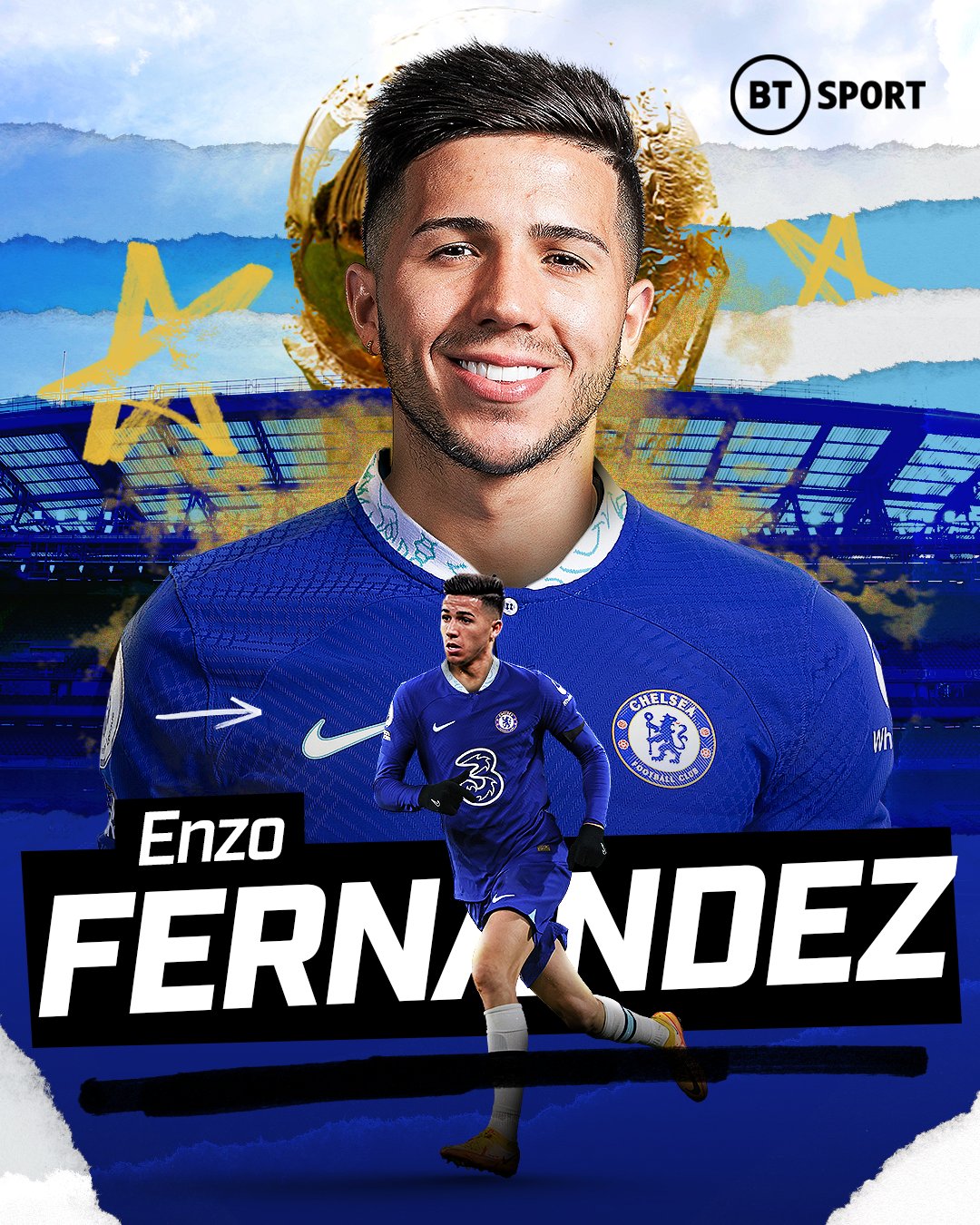تويتر \ Football On BT Sport على تويتر: World Cup Winning Midfielder Enzo Fernandez Joins Chelsea