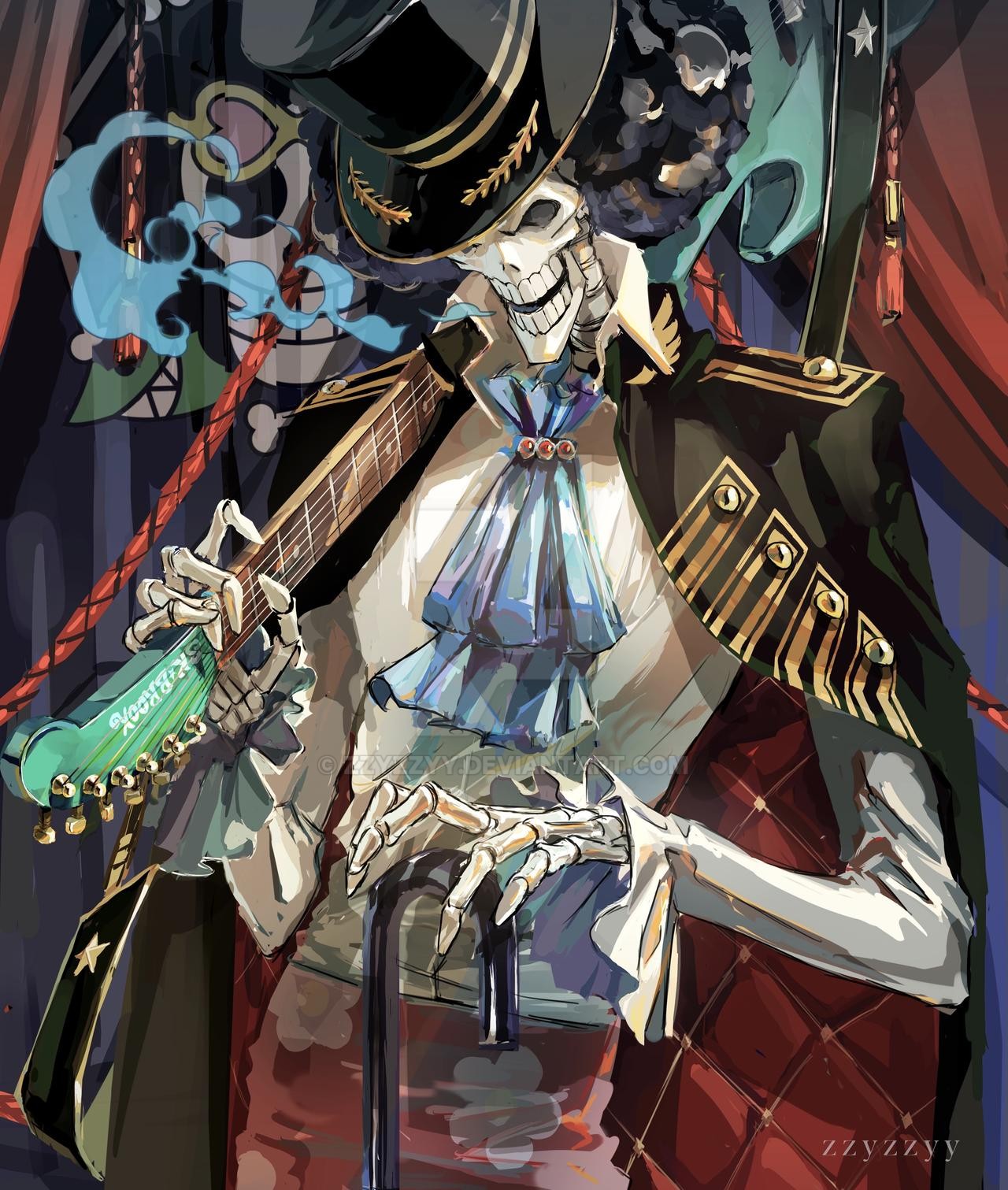 Brook PIECE Anime Image Board Mobile