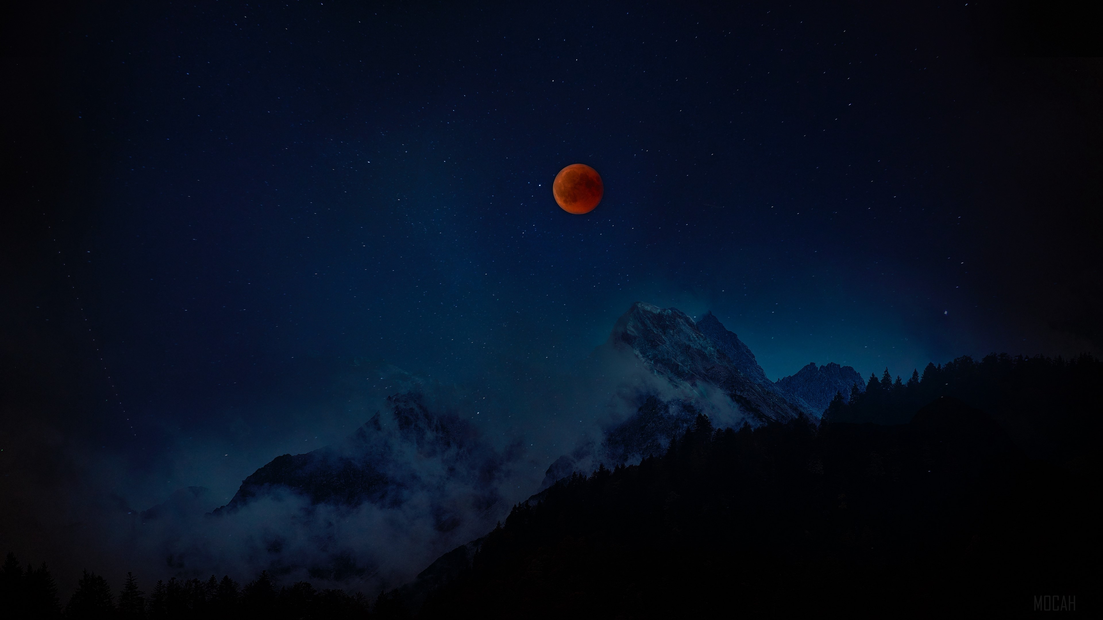 red moon 1080P, 2k, 4k HD wallpaper, background free download