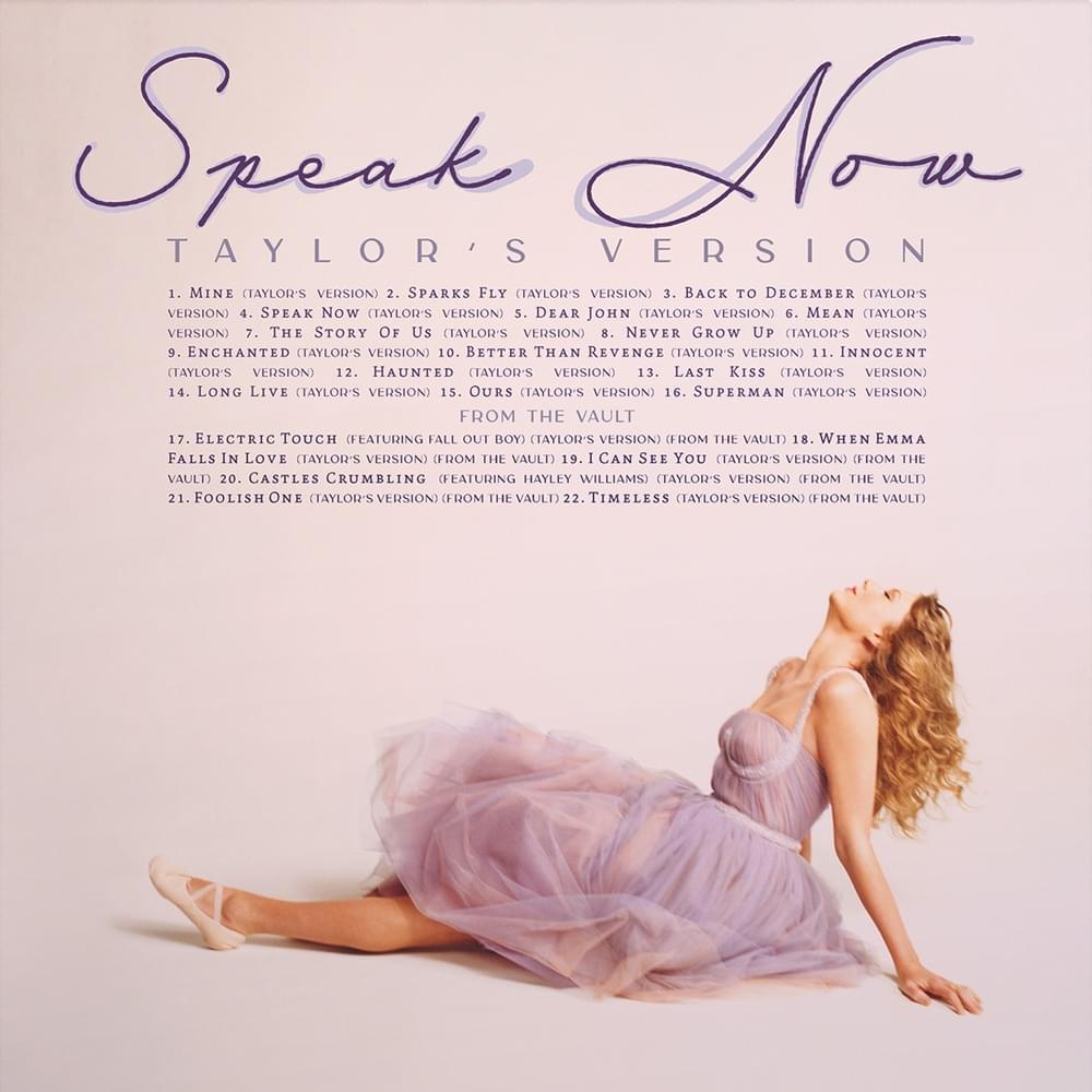 Taylor Swift Now (Taylor's Version) Lyrics and Tracklist