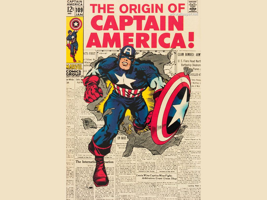 Retro Captain America Wallpaper Free Retro Captain America Background