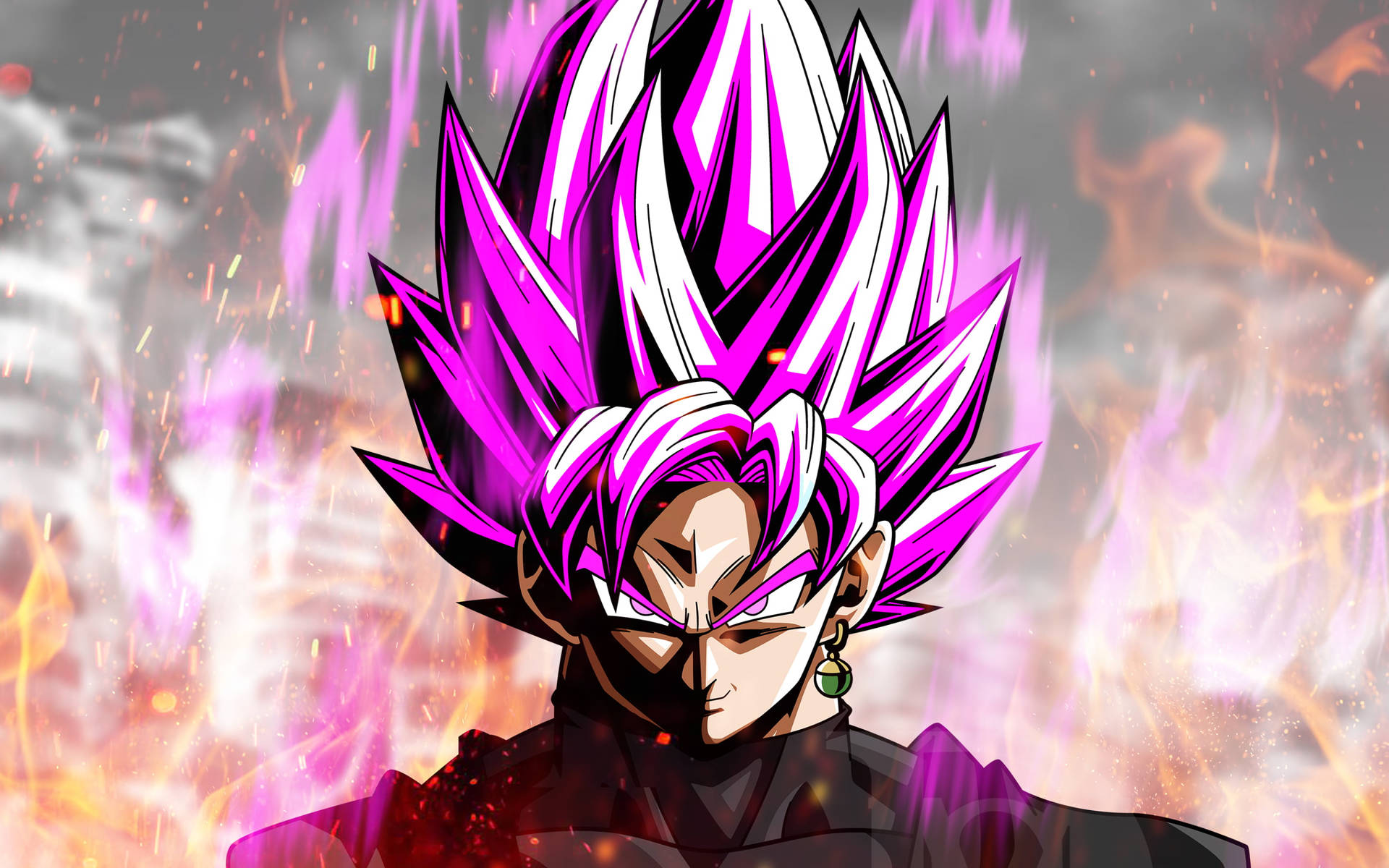 Papéis de Parede de Black Goku Rose 4k