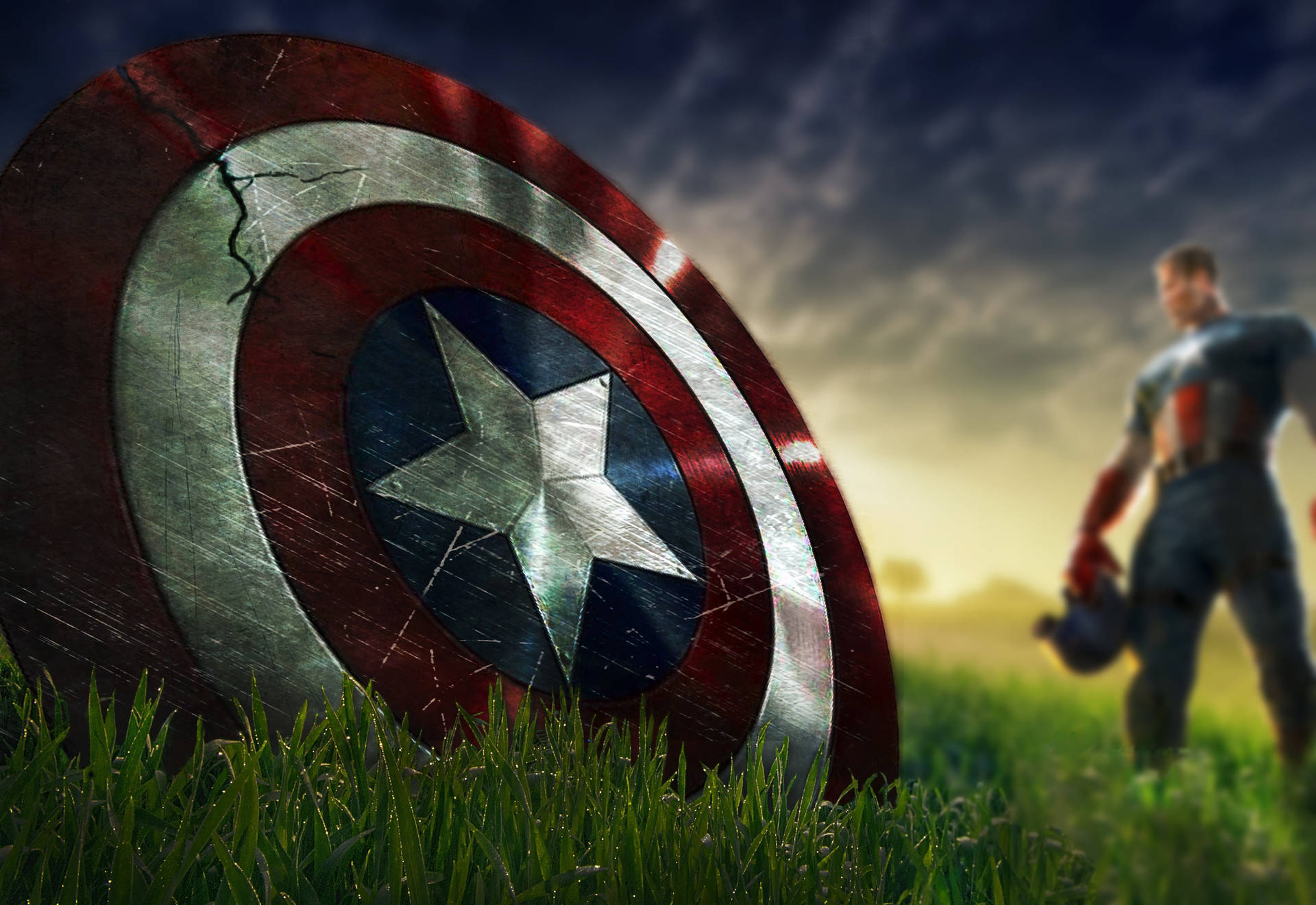 Download Feel the strength of America with Marvel's Captain America! Wallpaper