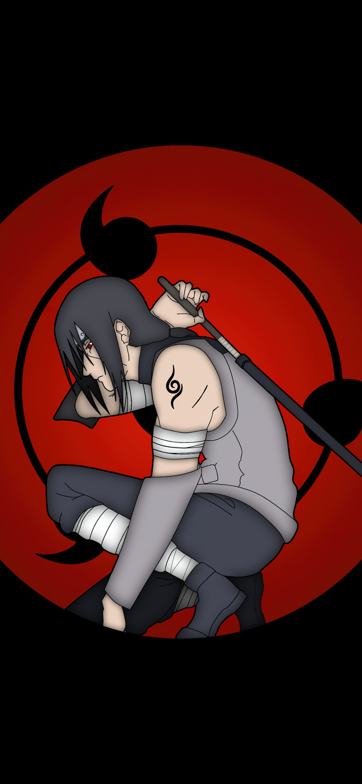 Itachi Uchiha Wallpaper 4K, Mangekyo Sharingan