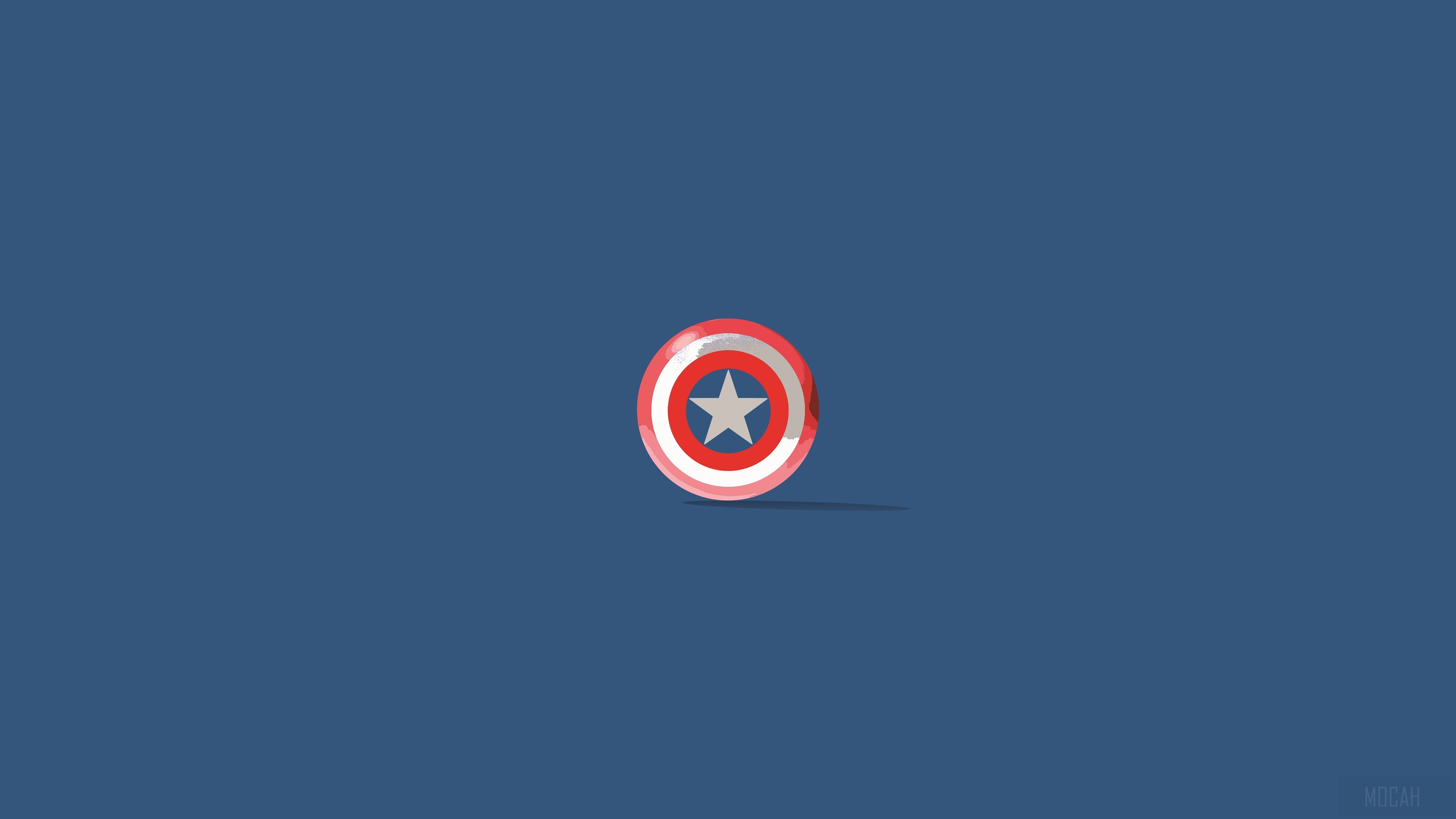 Captain America Shield Minimalism 4k Gallery HD Wallpaper
