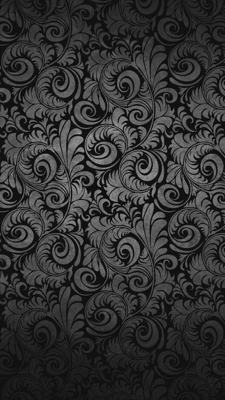 Download Batik Black Elegant Wallpaper