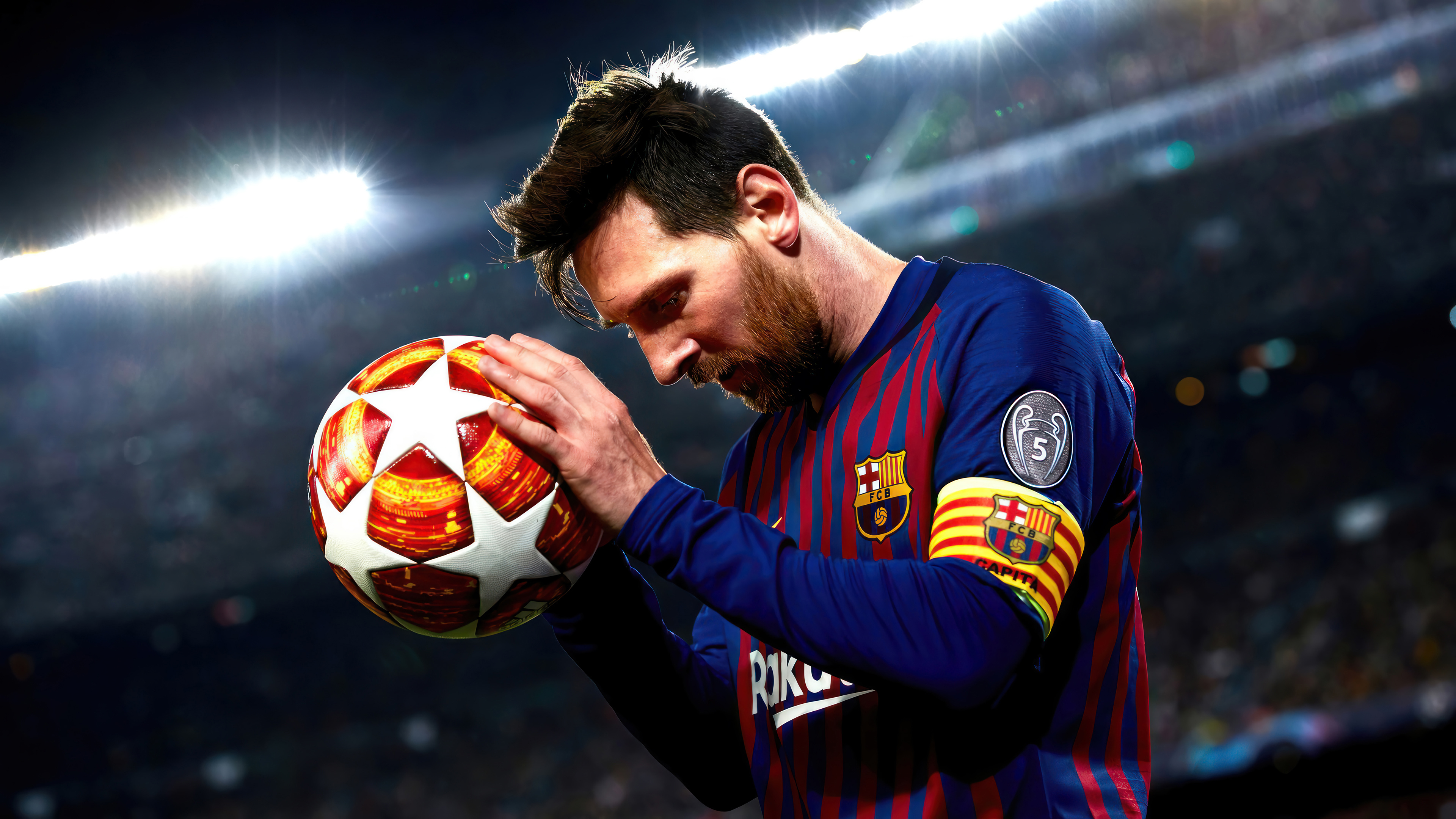Lionel Messi Football 4K Wallpaper x 2160 pxK
