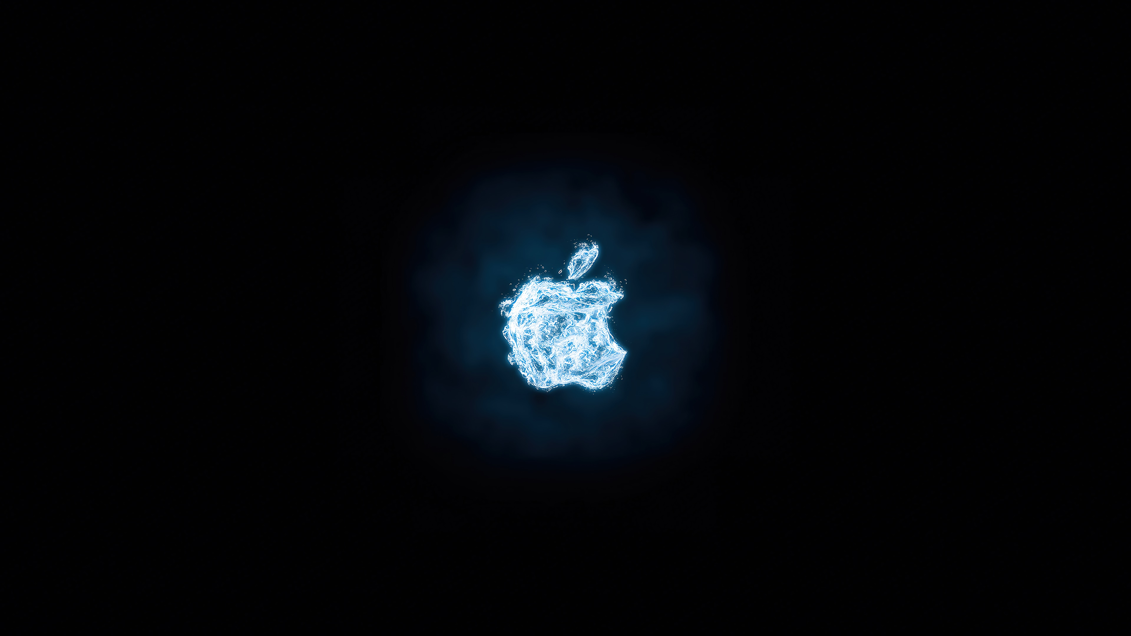 apple, logo, black, background, 4k Gallery HD Wallpaper