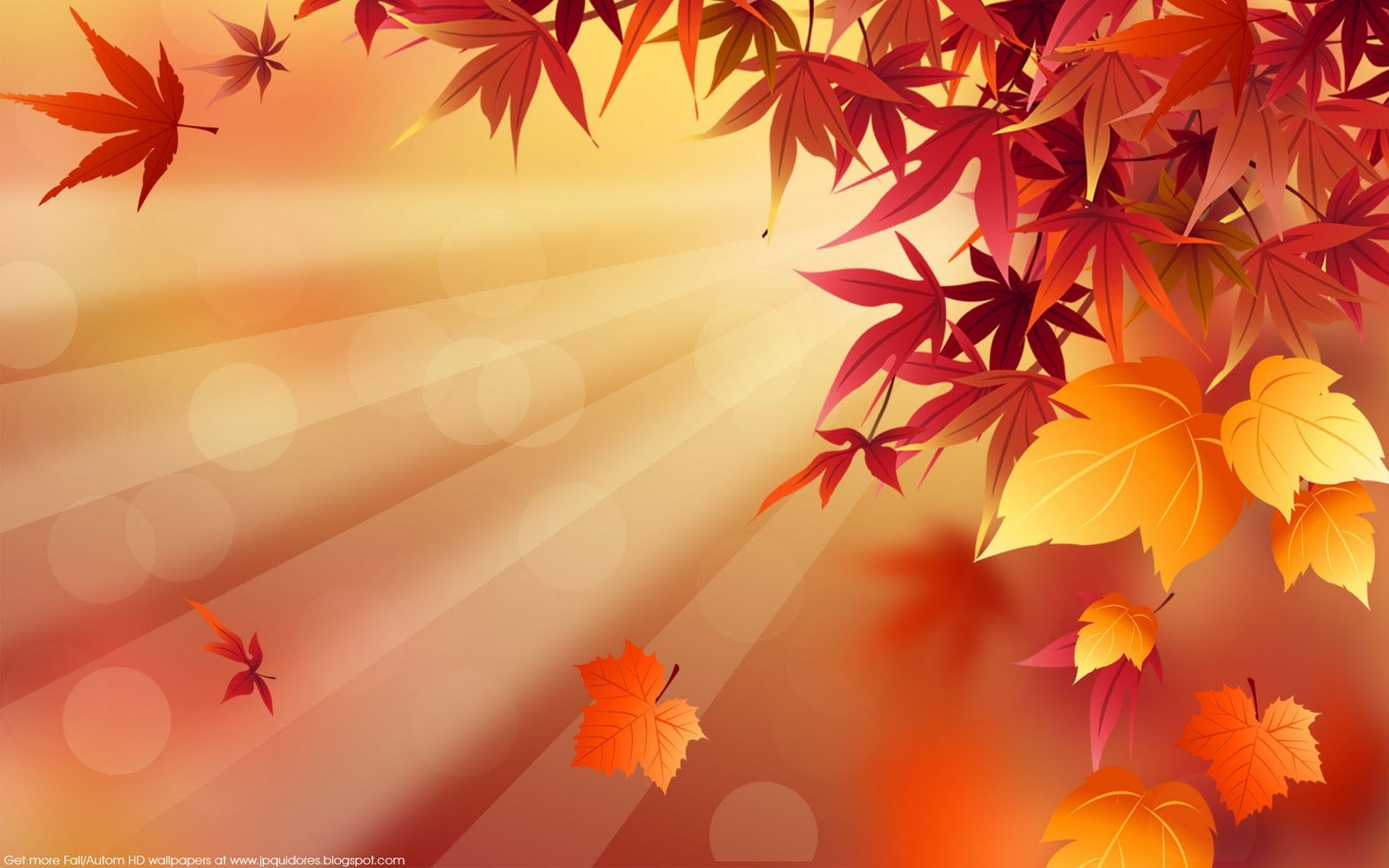 Cute Autumn Free Desktop Wallpaper