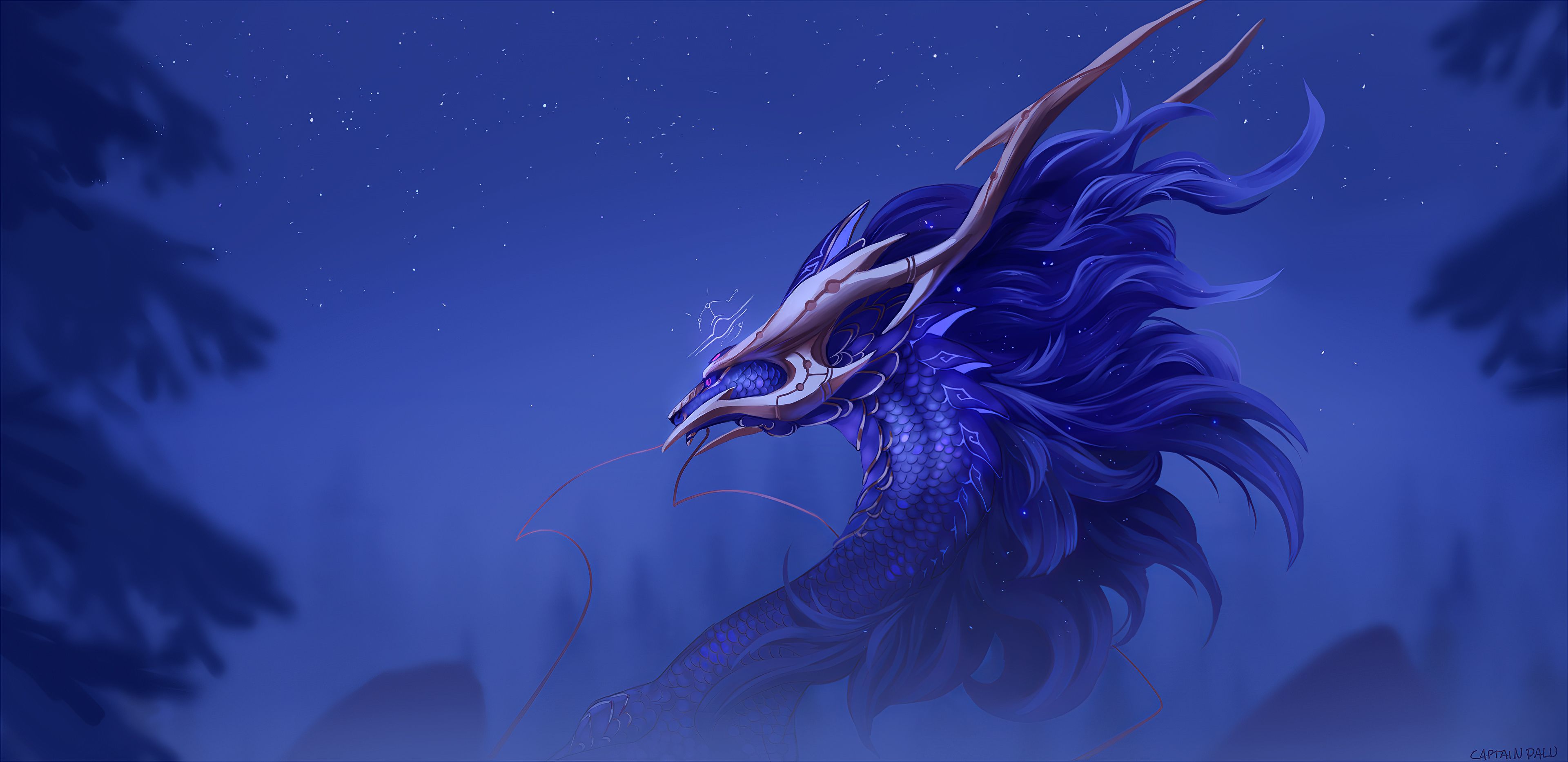 Dawn Dragon. Digital artist, Wallpaper, Dragon